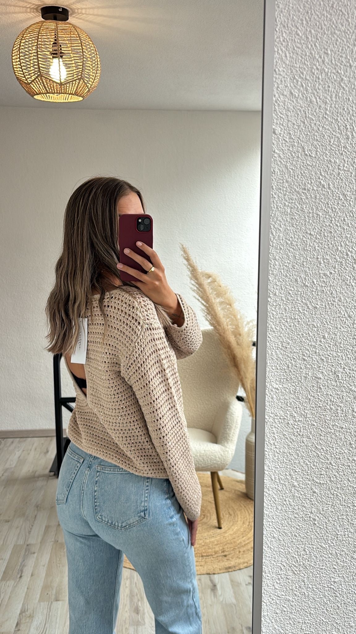 Beige knit