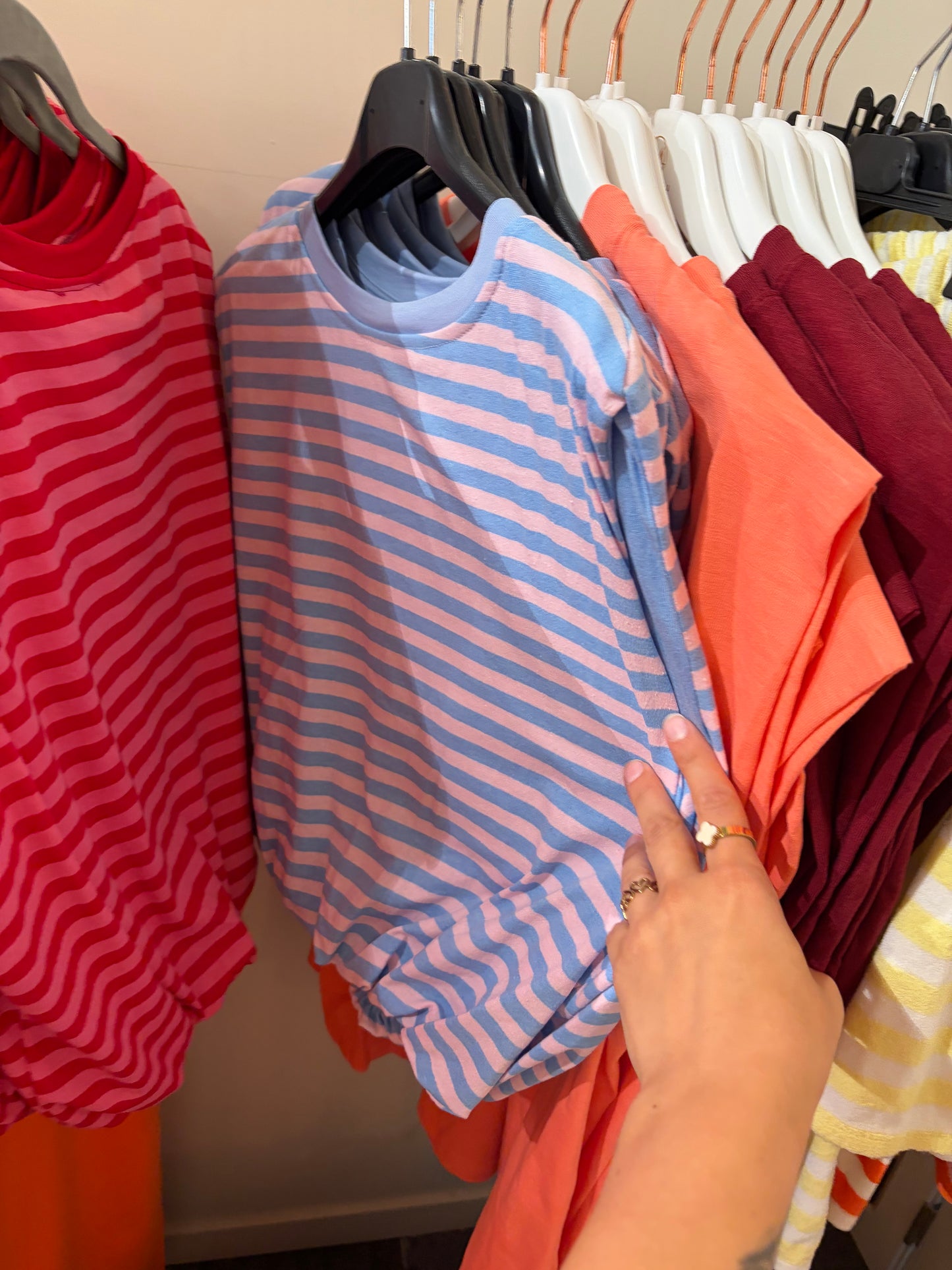 CROPPED SHIRT BLAUW