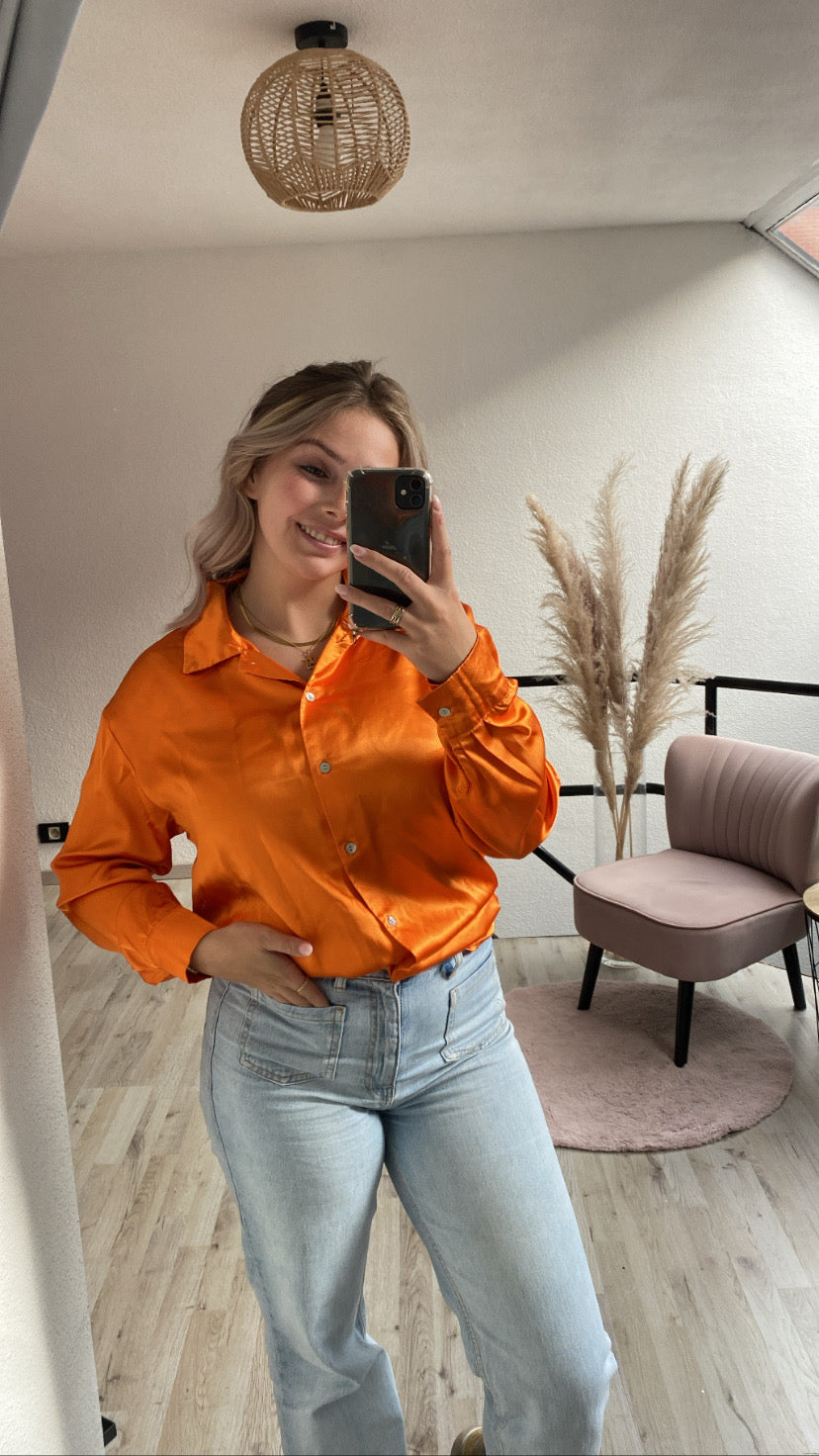 Satijnen blouse
