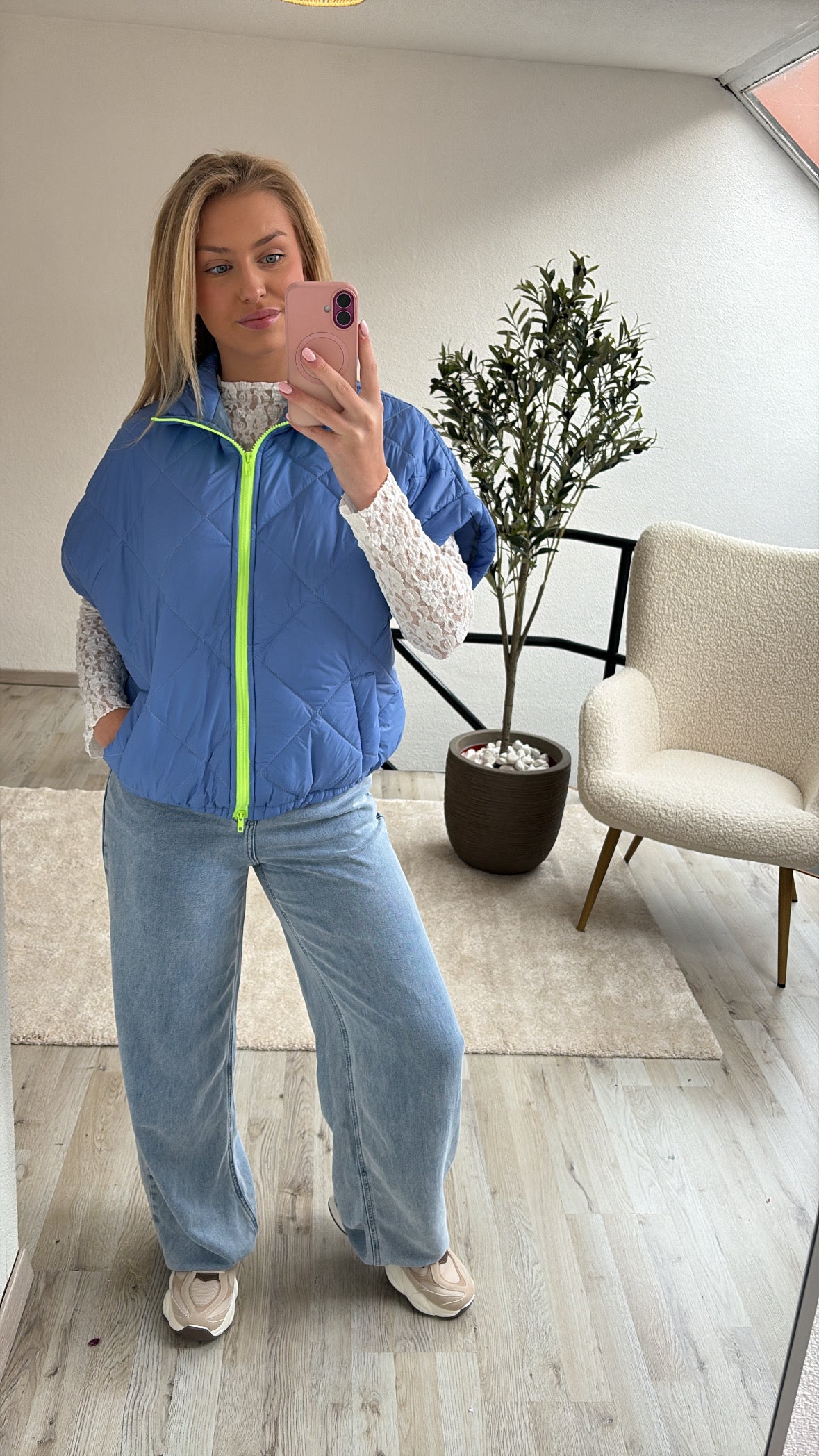 BABYBLAUWE BODYWARMER