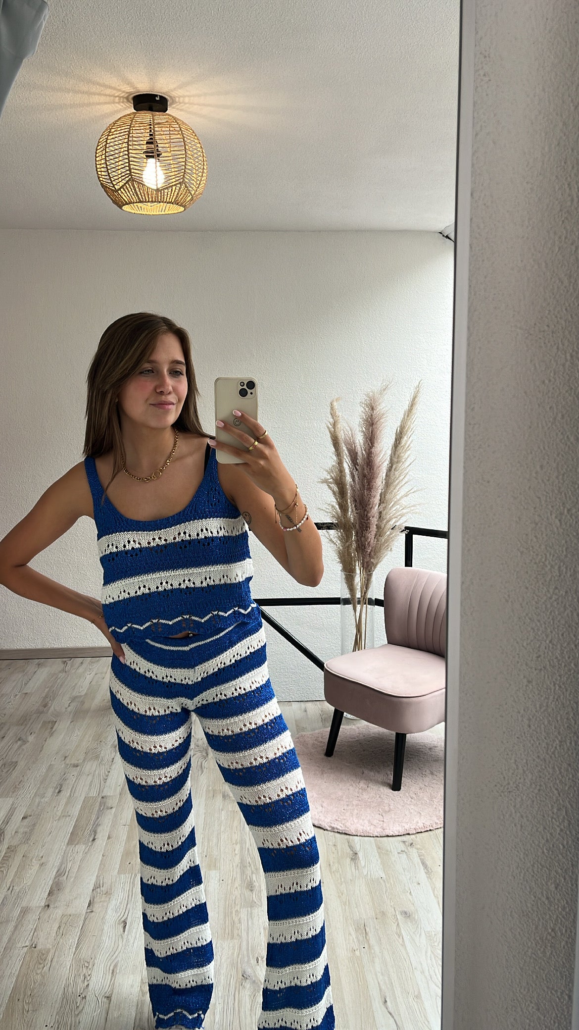 Crochet set blauw