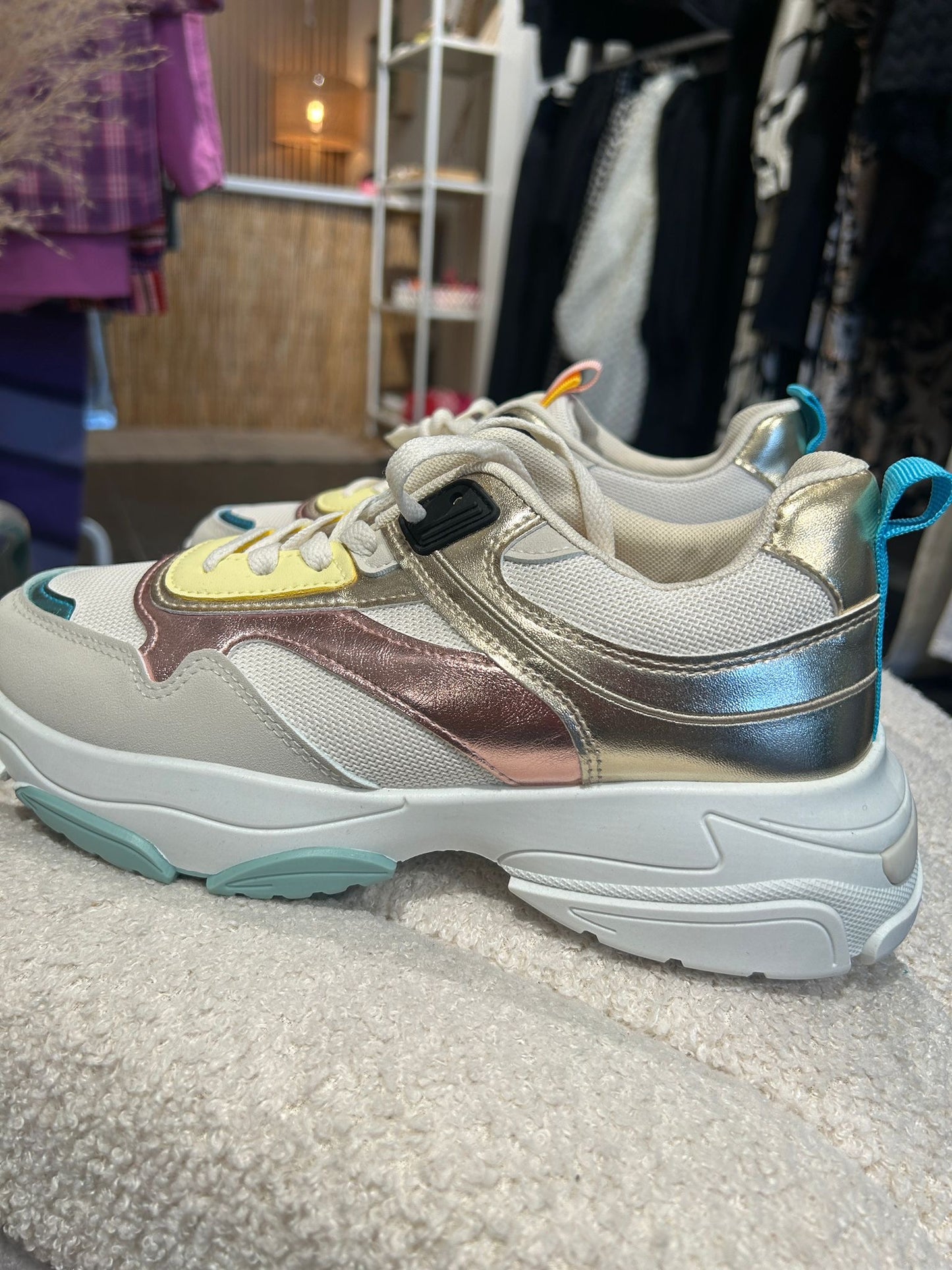 Metallic sneakers