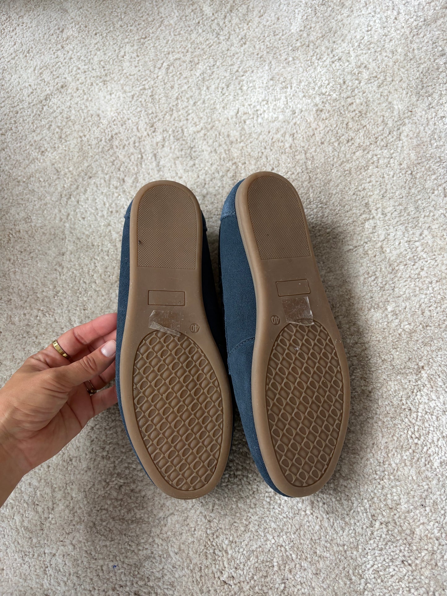 NAVY LOAFERS