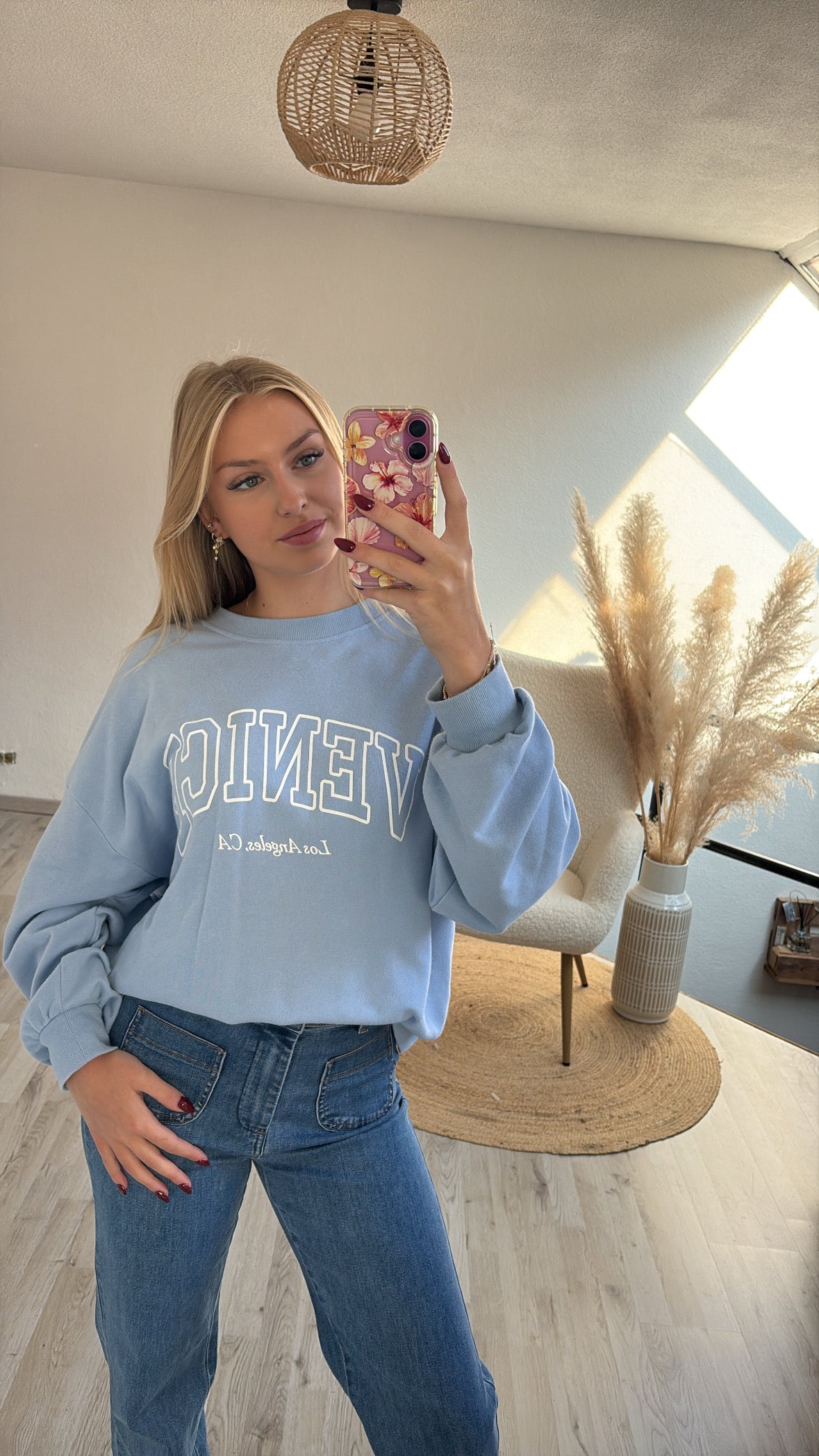 Blauwe sweater
