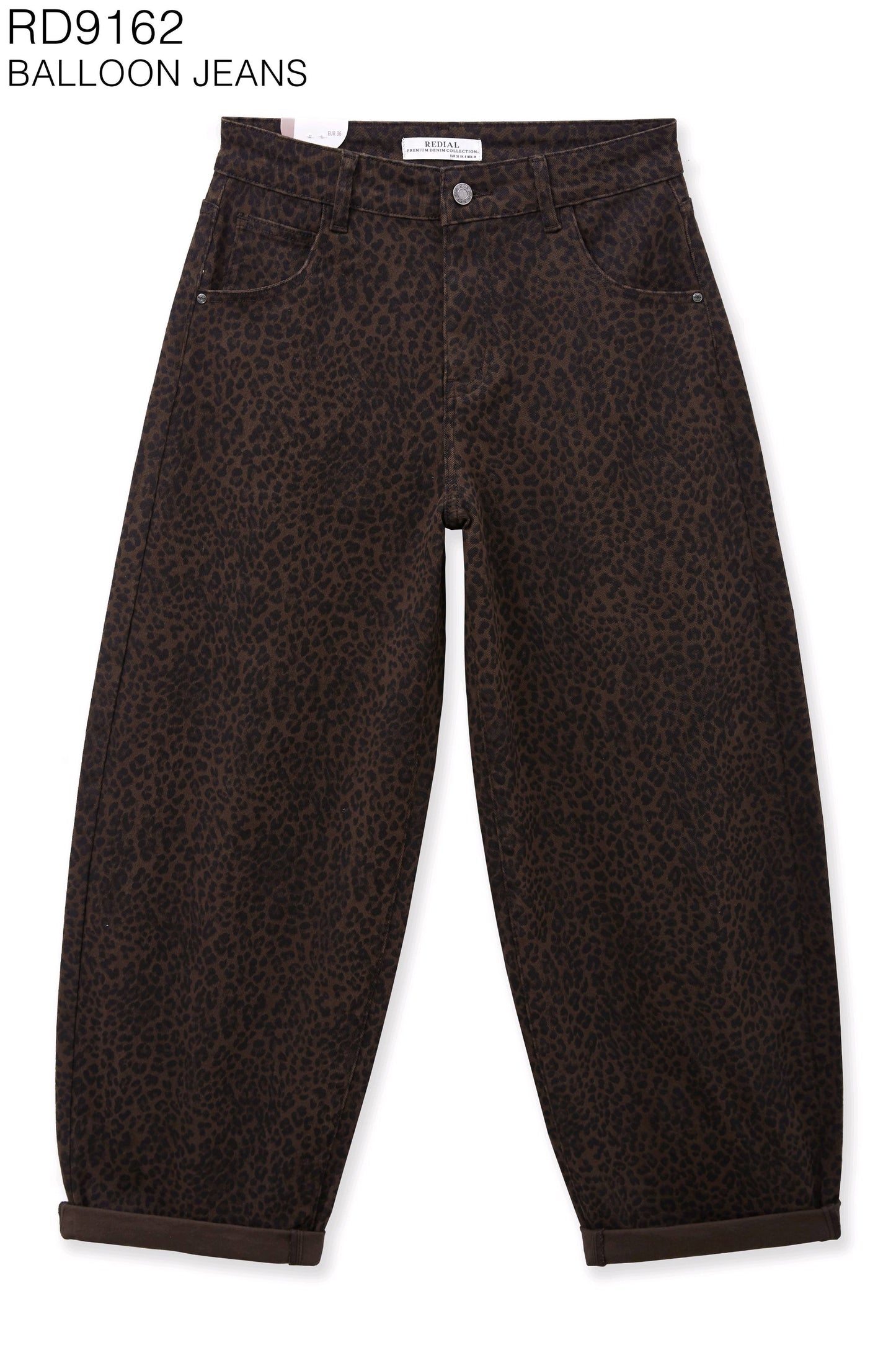 LEOPARD BALLOON JEANS