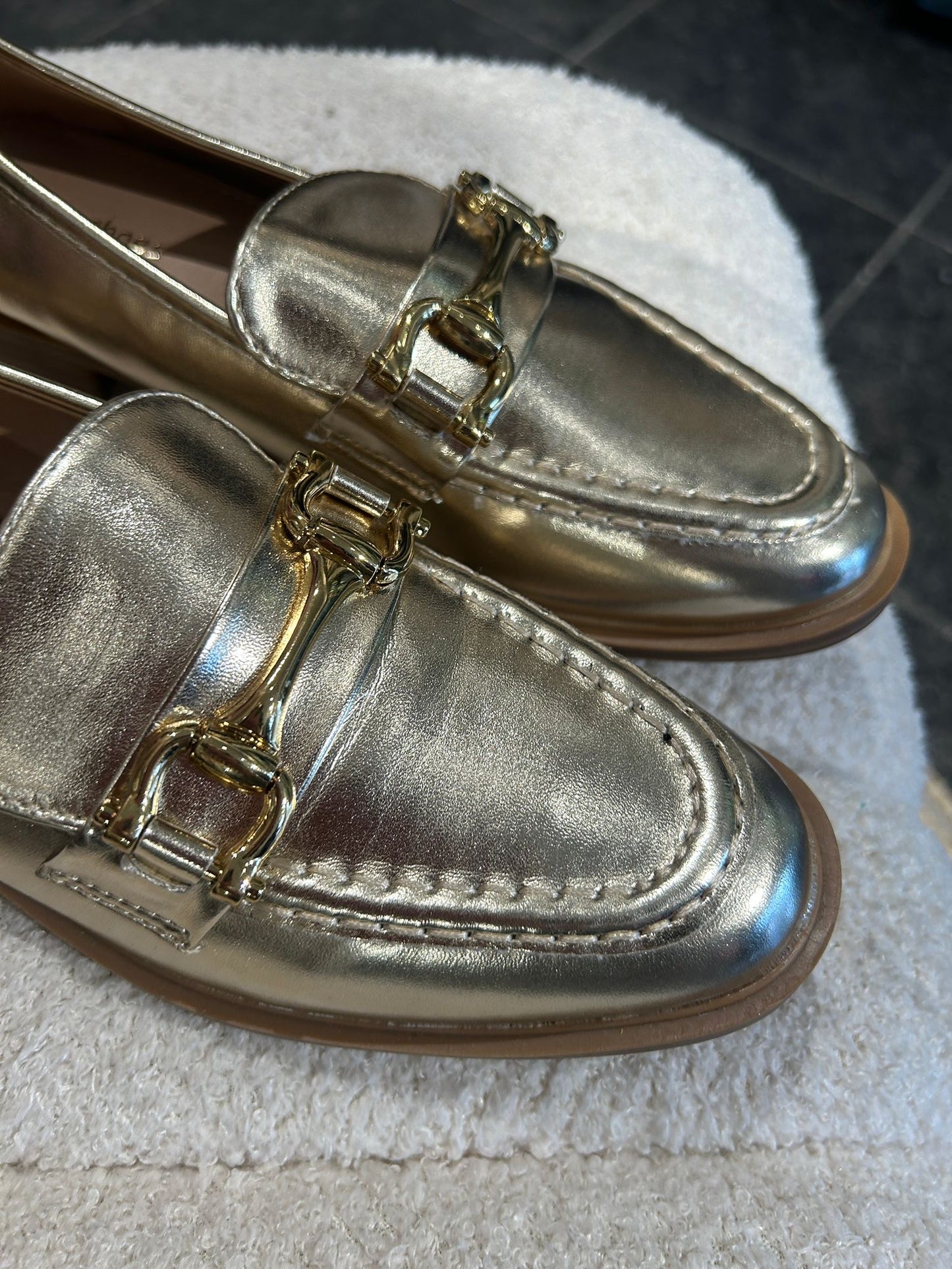 Loafers goudkleurig
