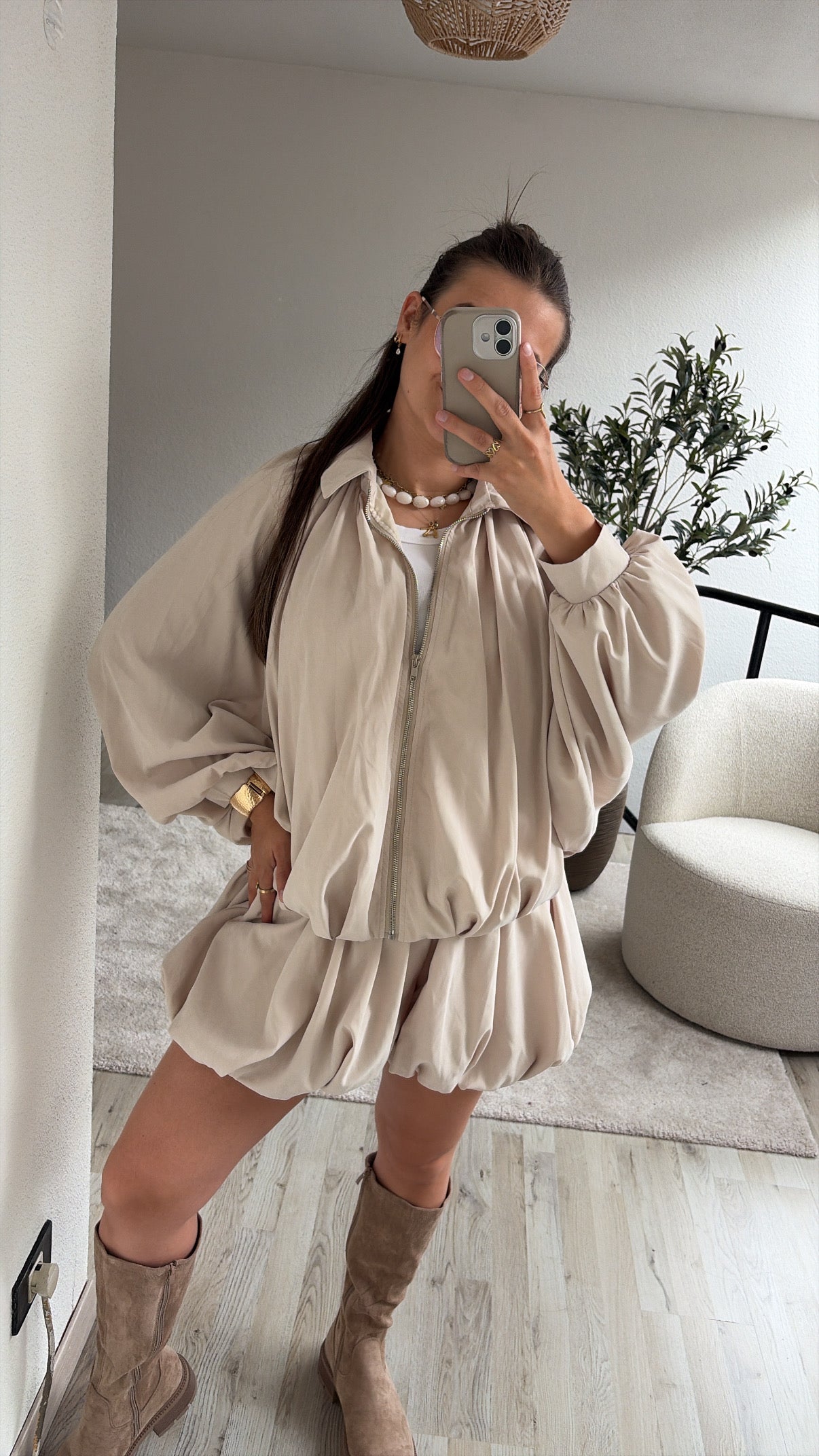 BEIGE BALLOON SET