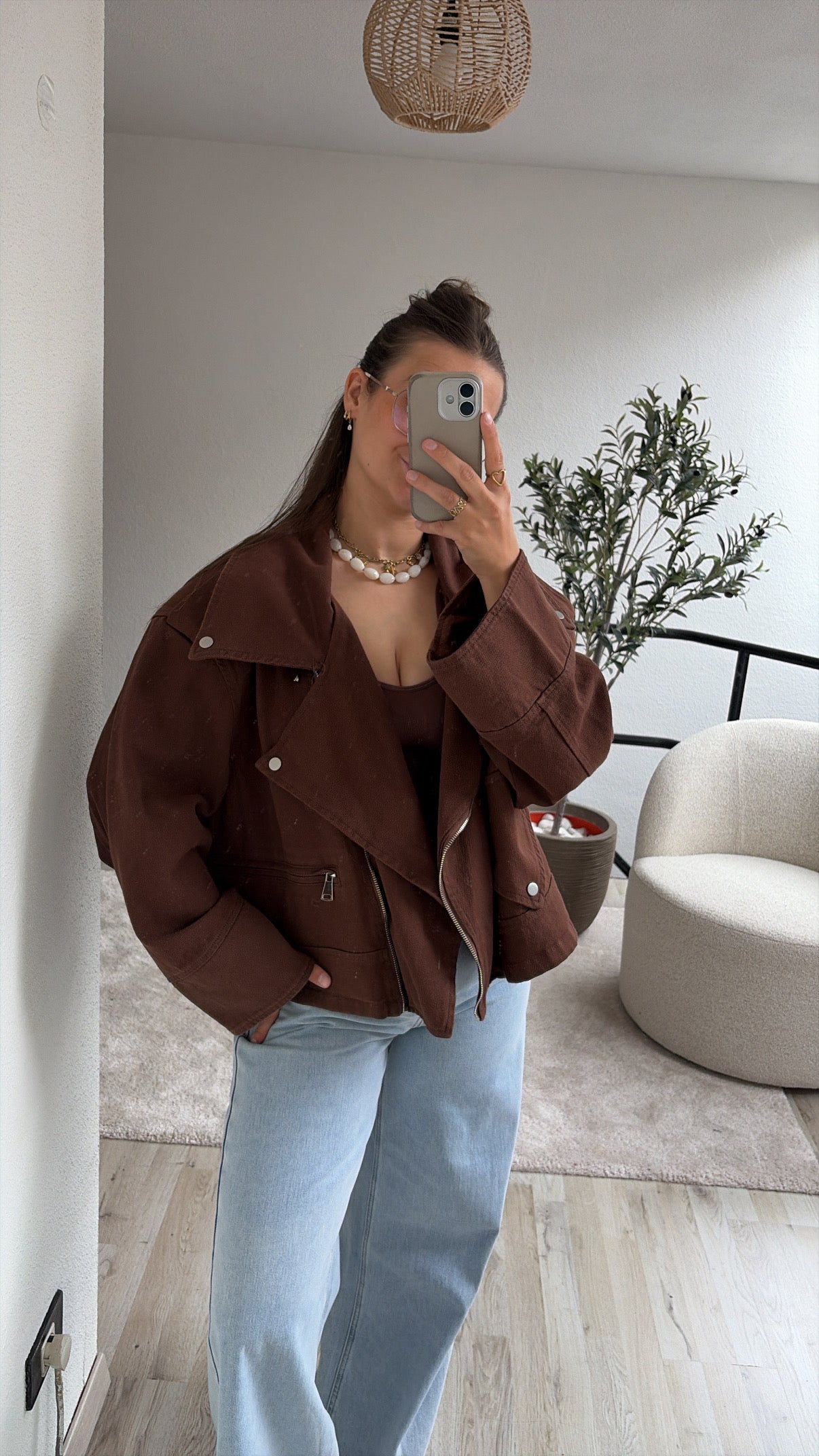 JEANS JACKET CHOCO