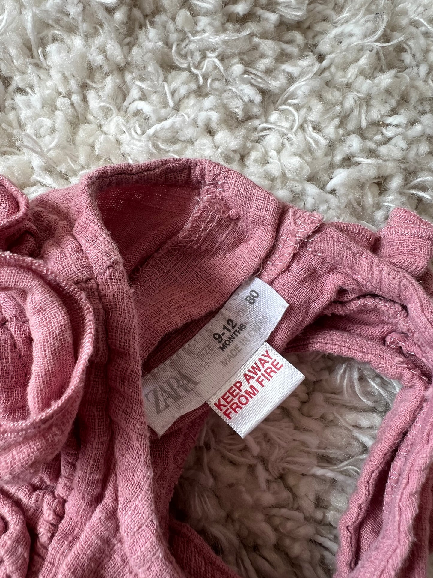 Oud-roze jumpsuit