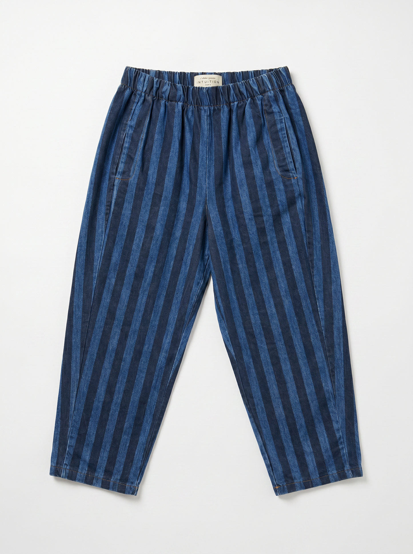 BALLOON JEANS STRIPED