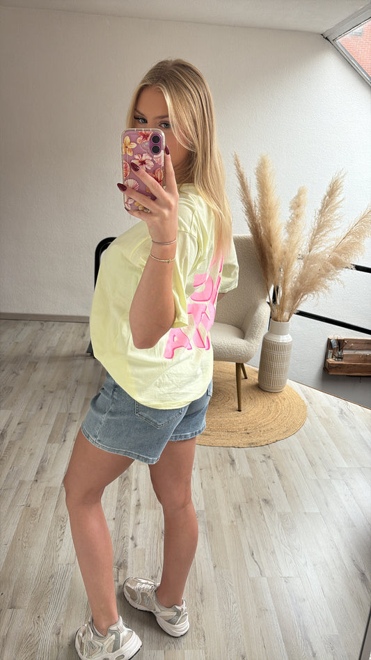 Jeansshort schuine sluiting