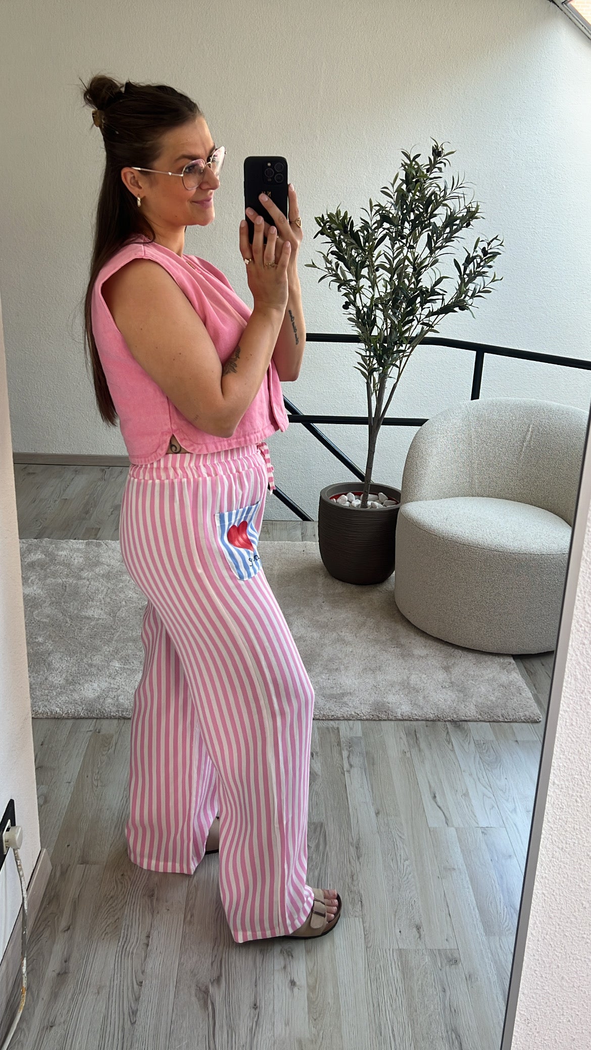 ROZE LOSSE BROEK