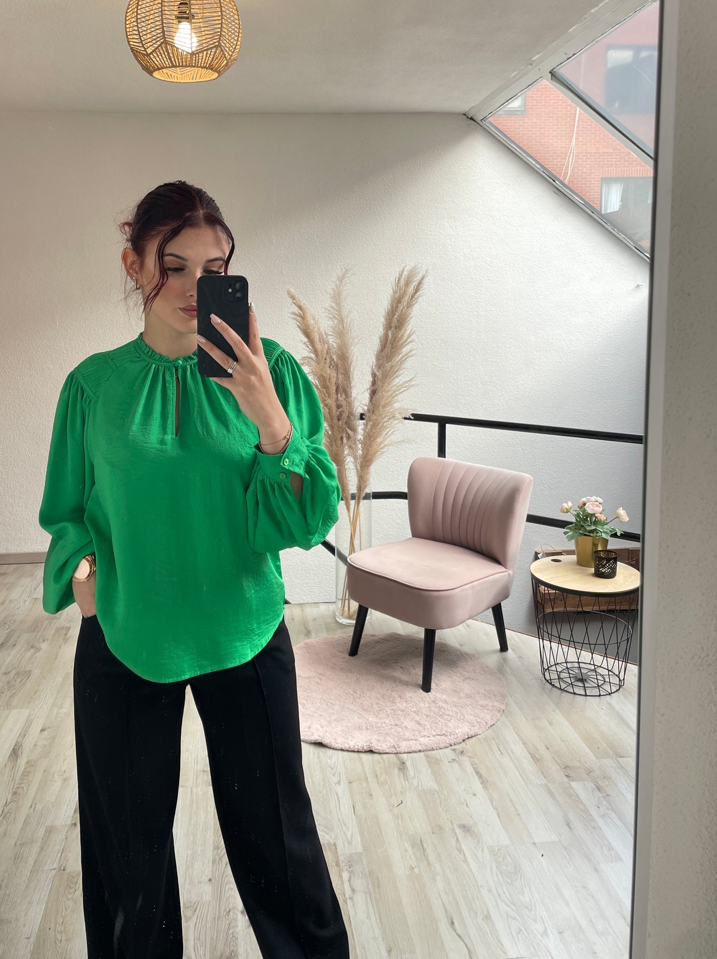 Groene blouse