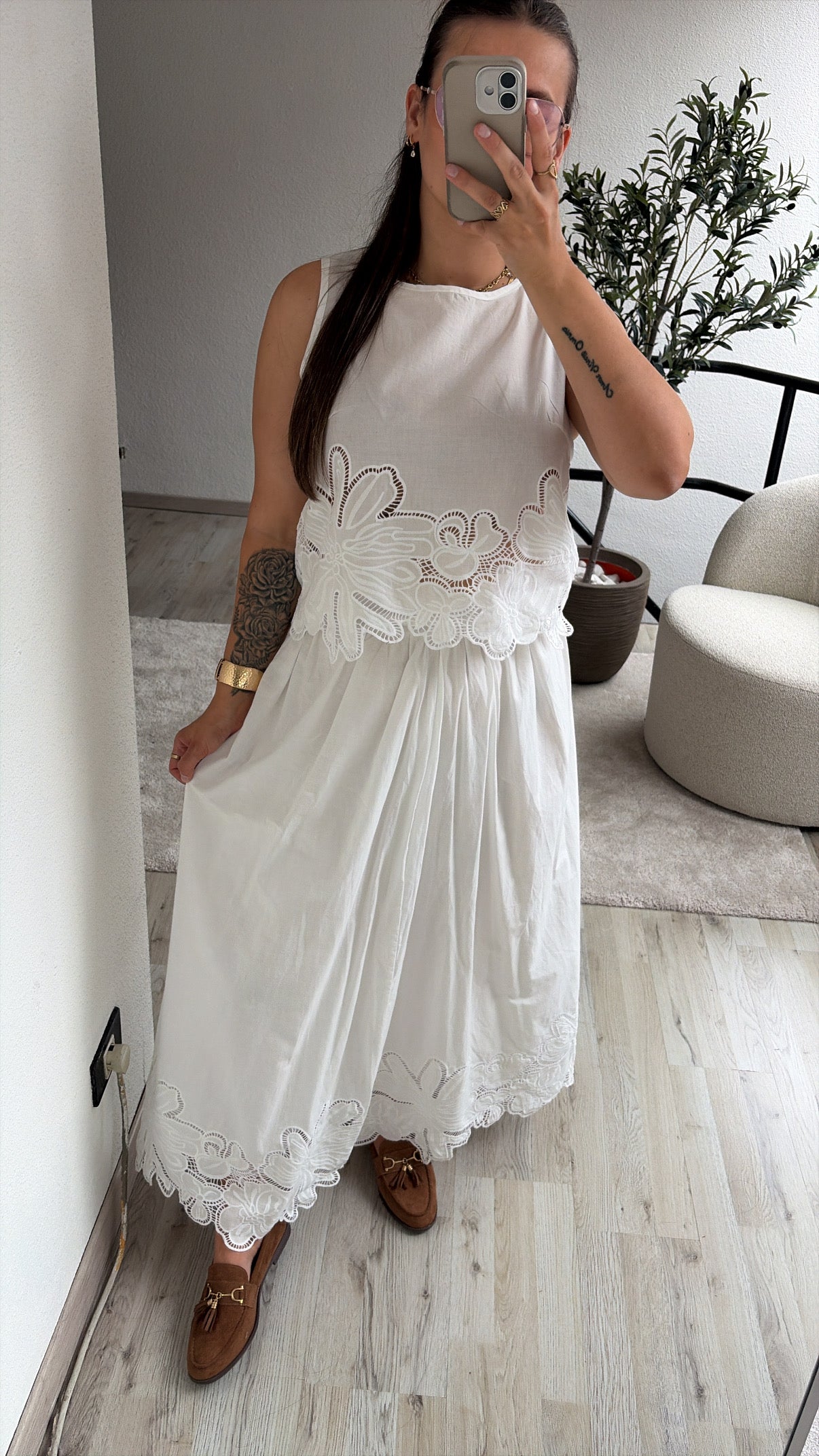 WITTE SET BRODERIE