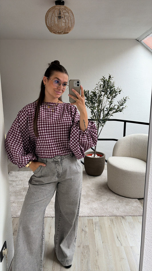 GERUITE BLOUSE VIOLET