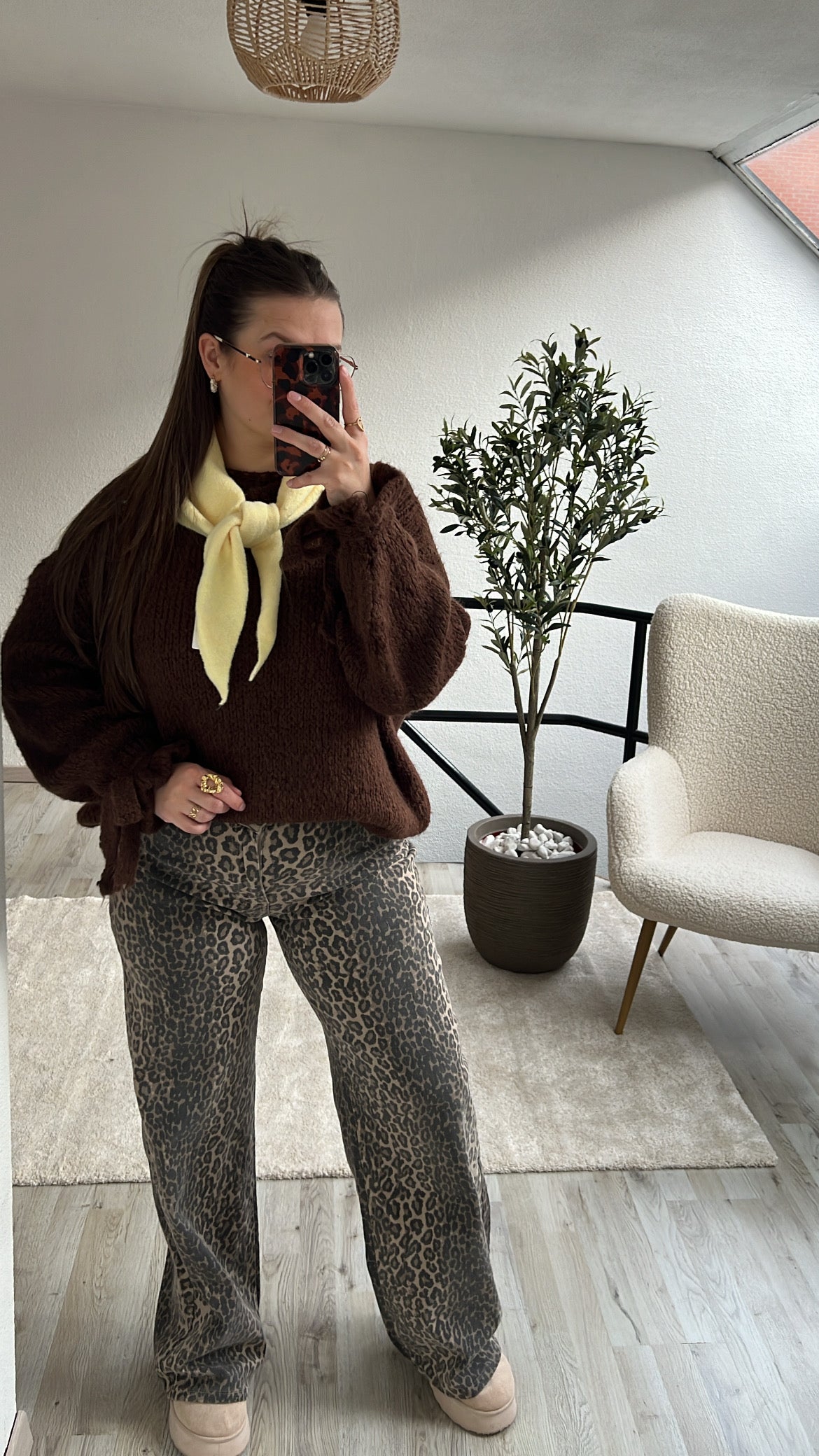 CHOCO KNIT STRIK MOUW