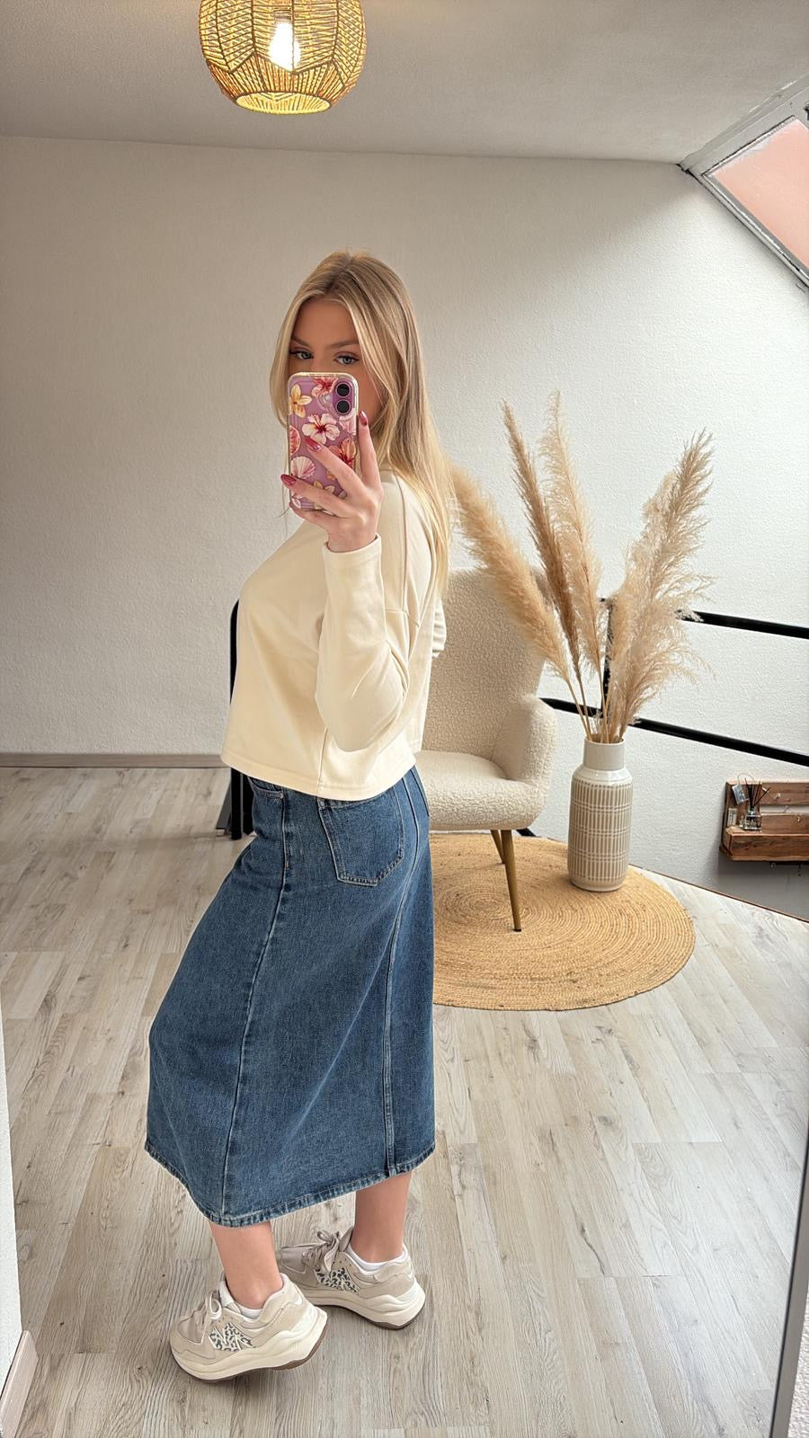 Jeansrok donkerblauw