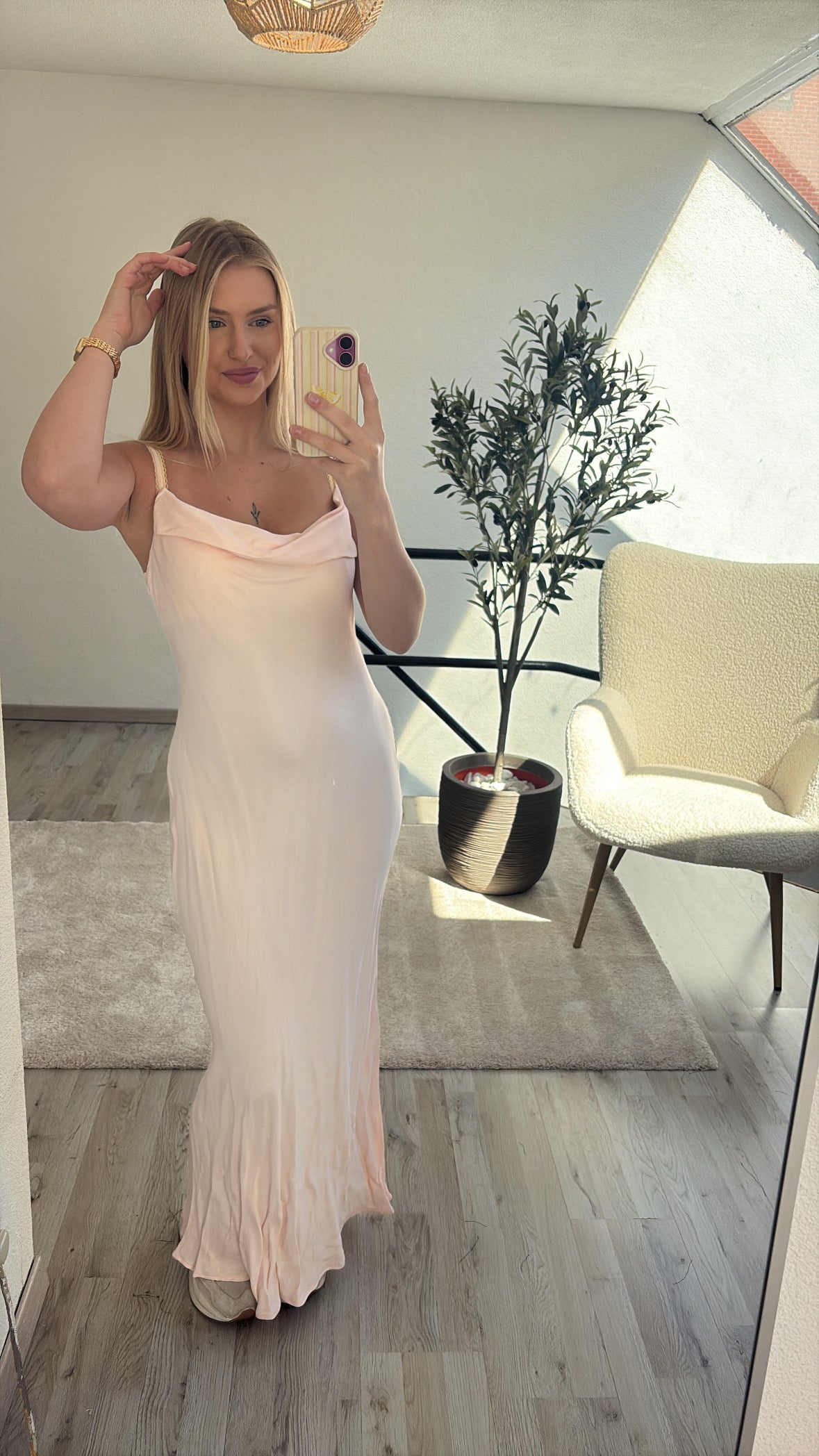 SATIN MAXIJURK