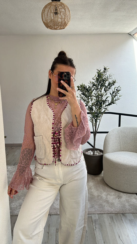 BEIGE GILET
