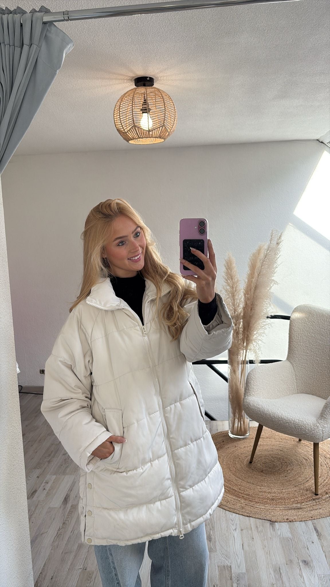 Winterjas wit