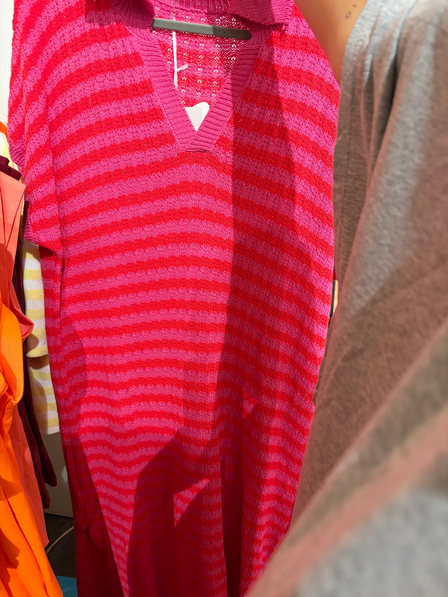 CROCHET JURK ROZE