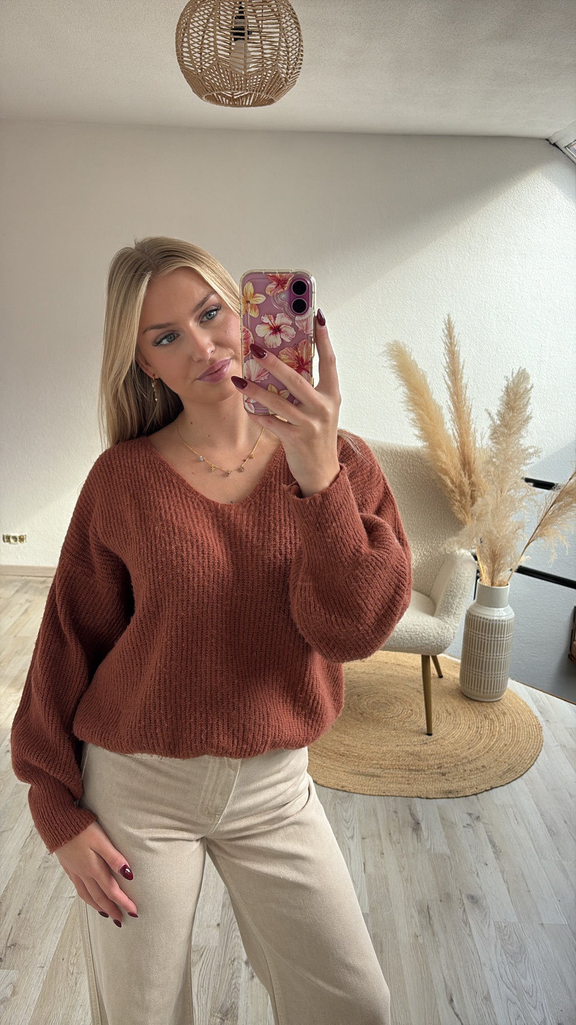 Roestkleur trui