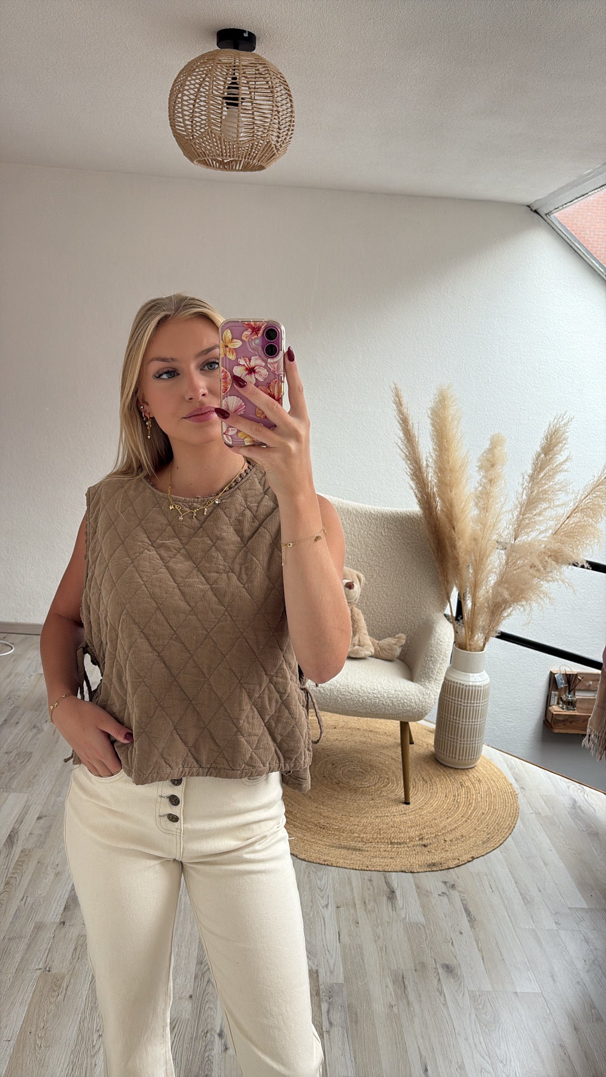 Quilted debardeur