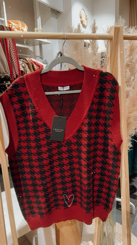 Debardeur pied de poule