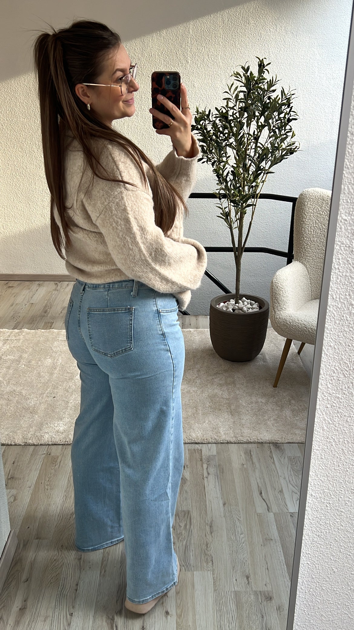 CARDIGAN KABEL BEIGE