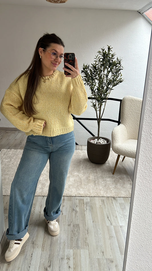 CHUNKY KNIT GEEL