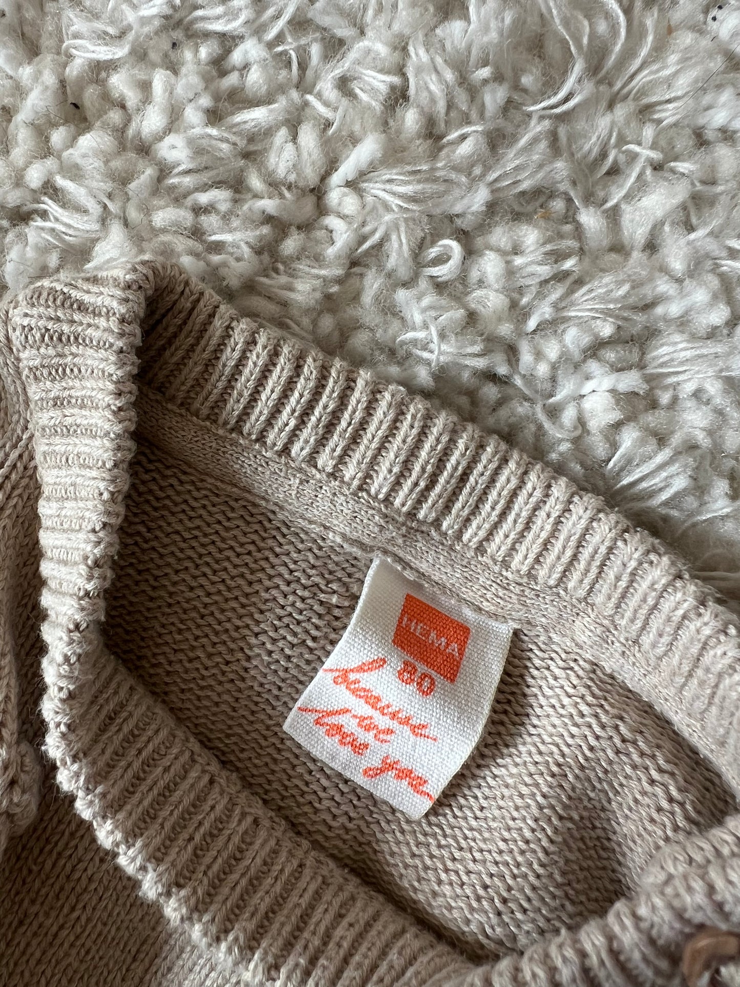 Beige knit
