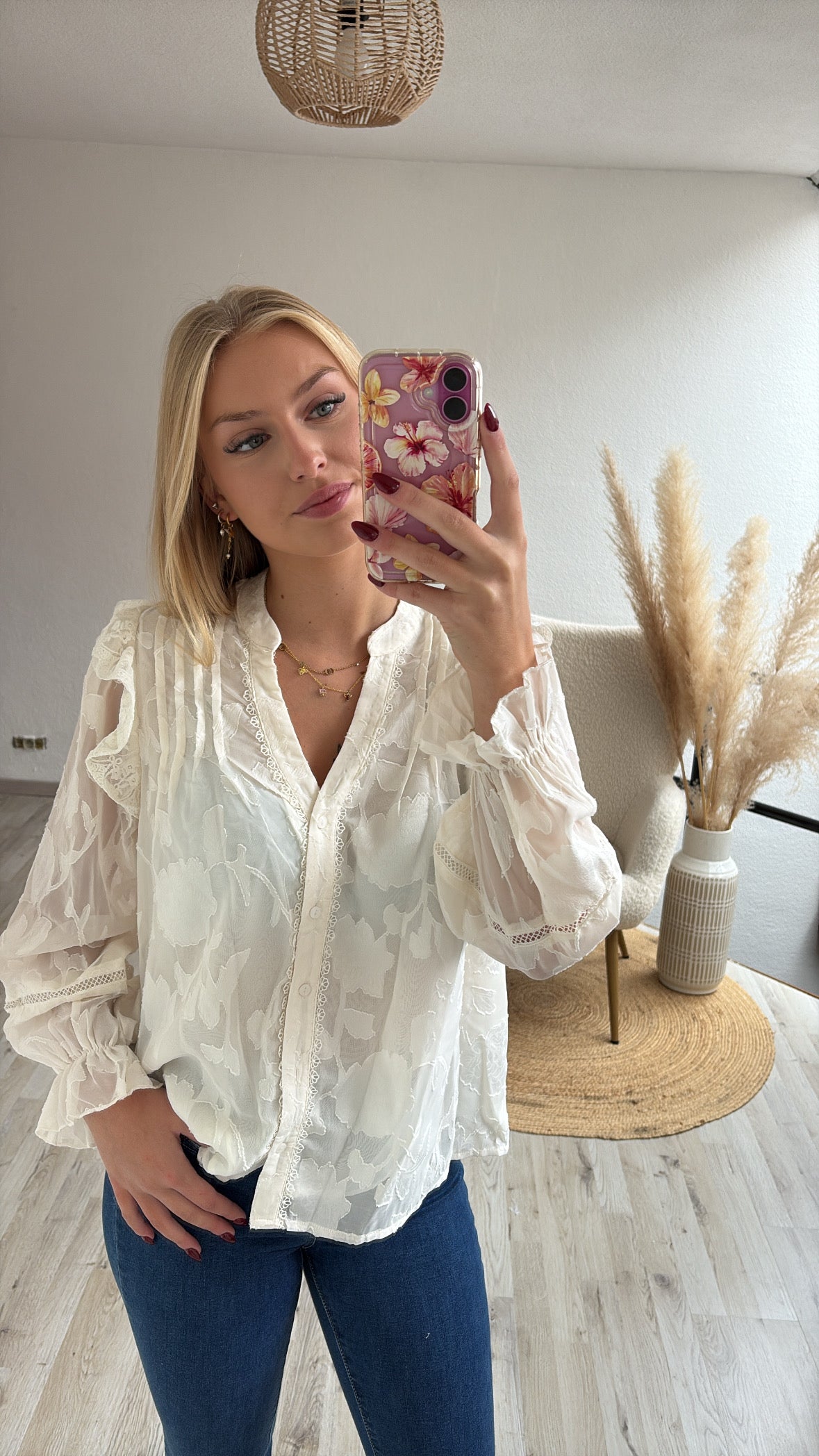 Witte blouse