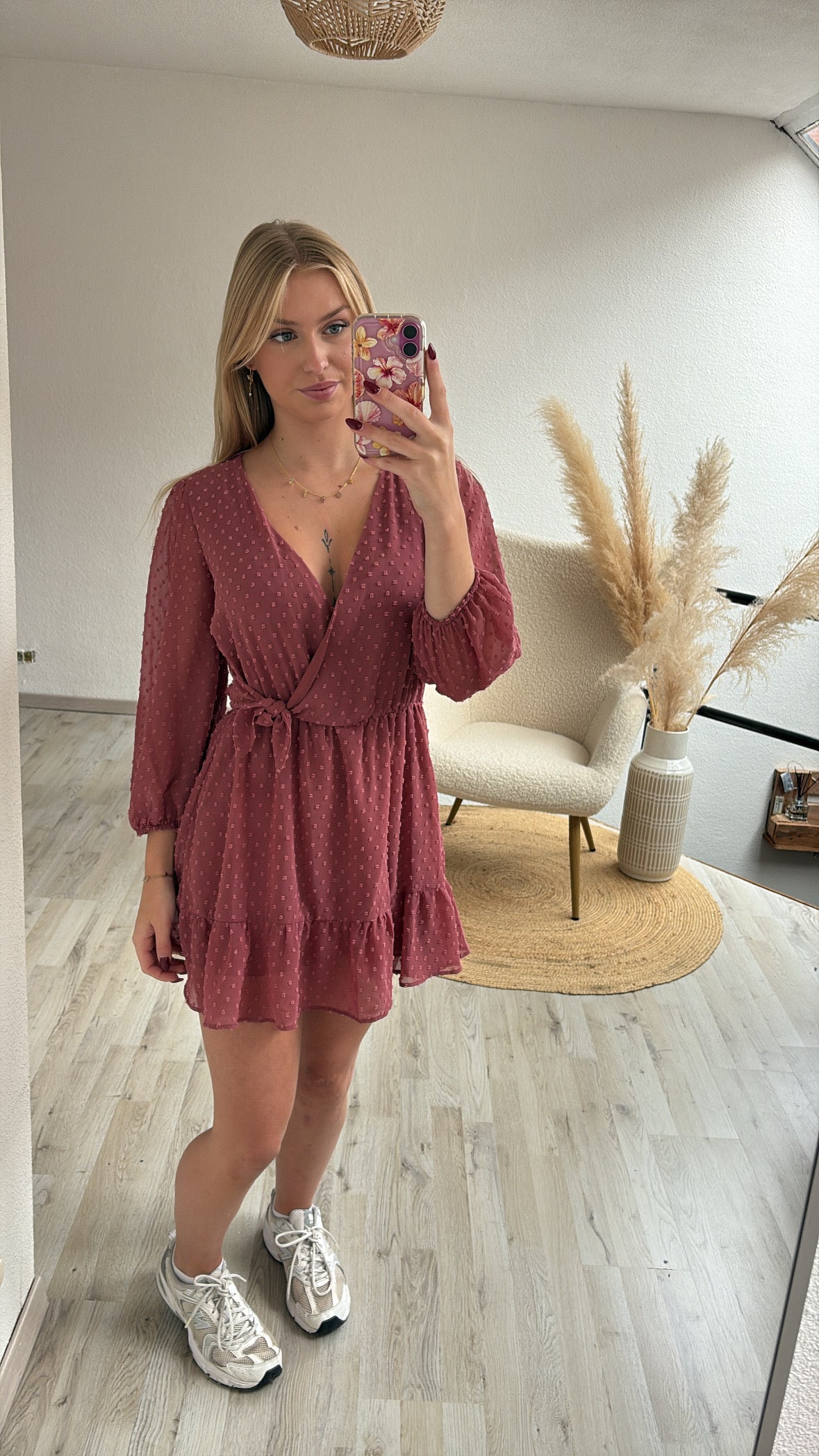Jurk oud-roze