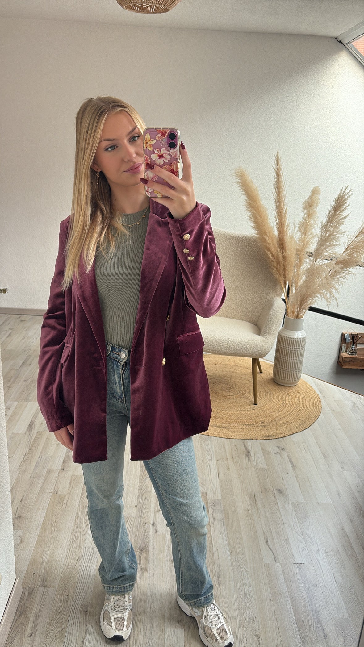 Velours blazer