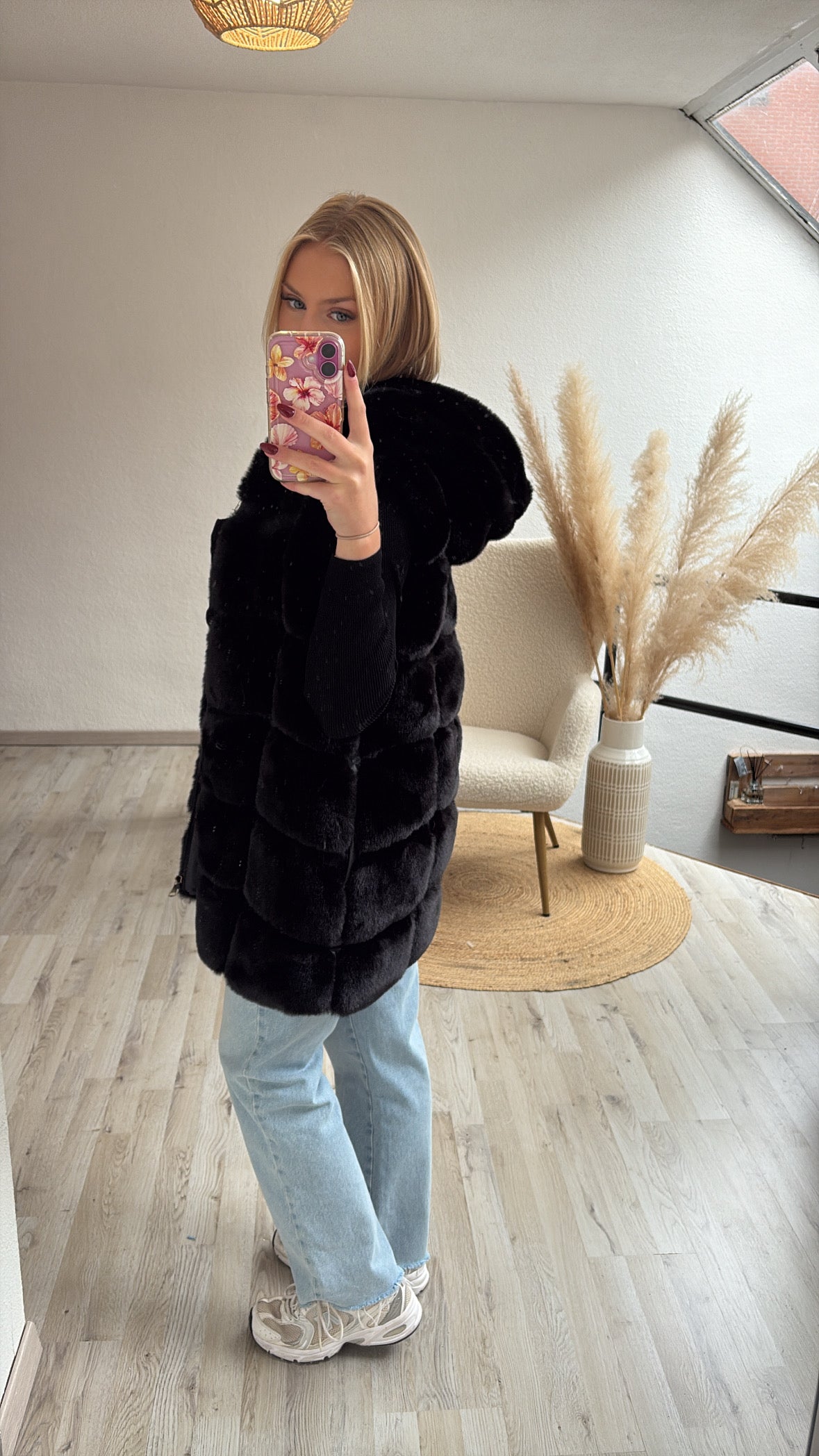 Fluffy body zwart