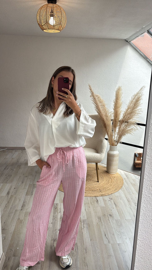 Roze pantalon