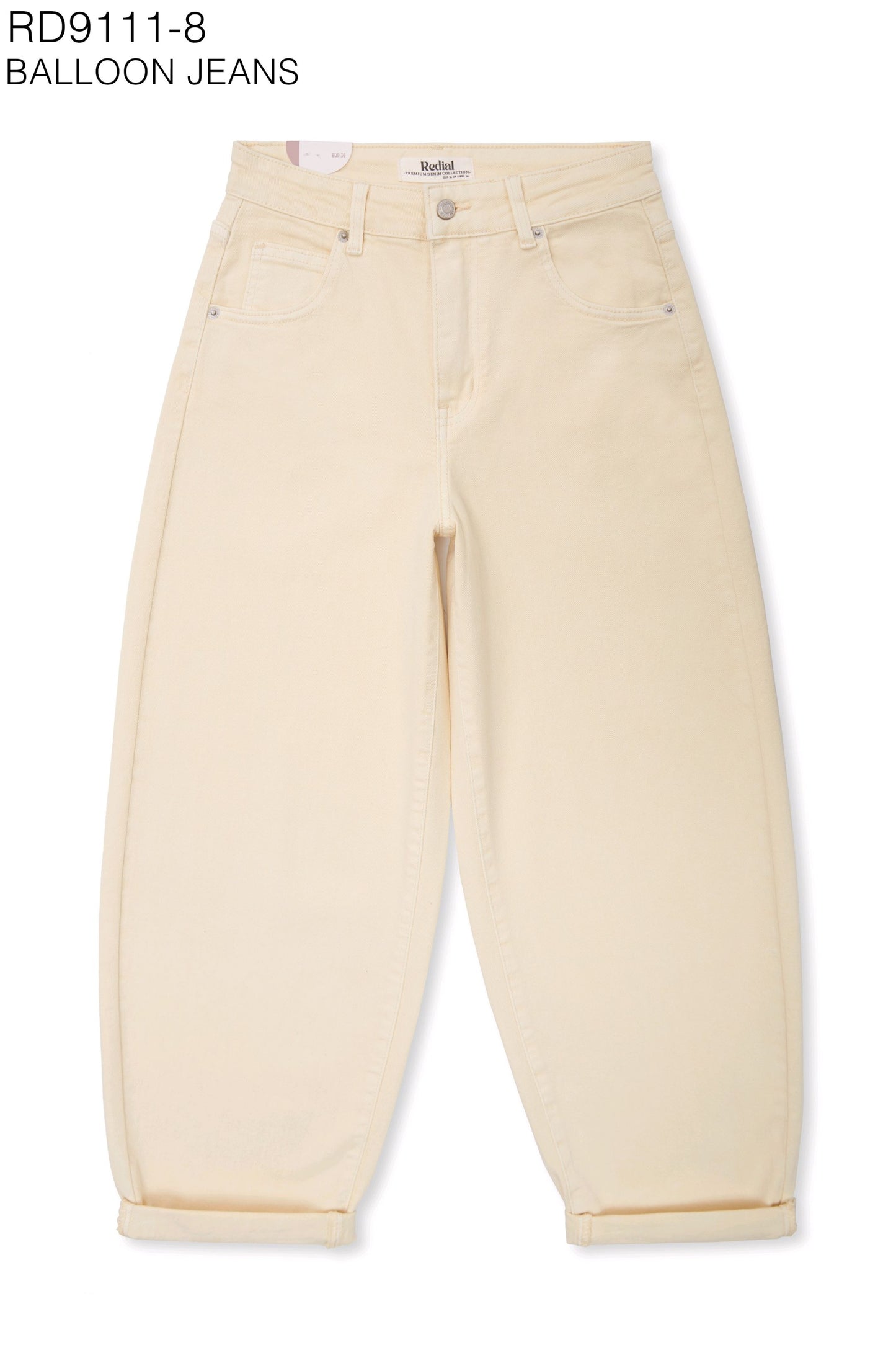 BALLOON JEANS GEEL