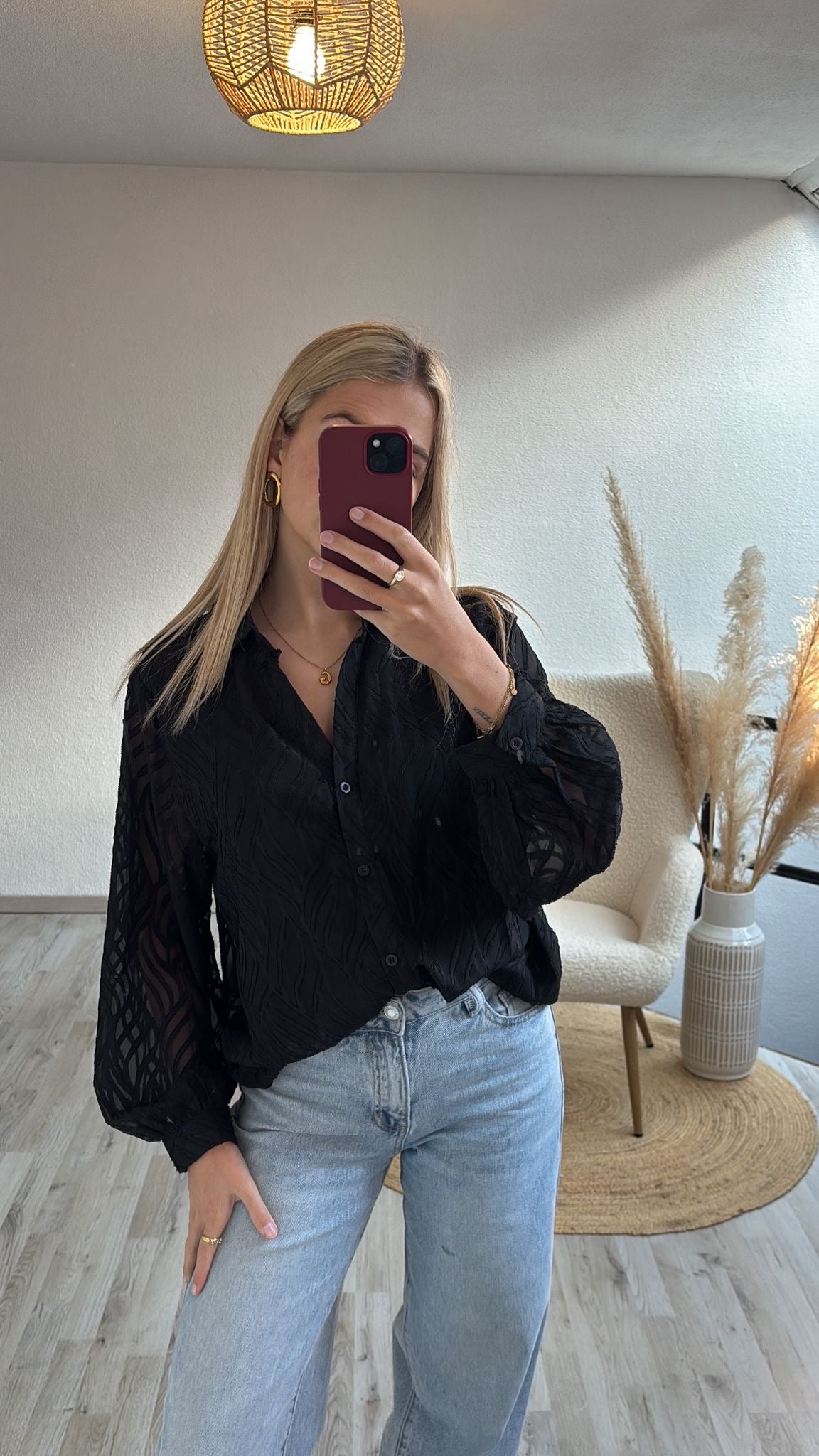 Zwarte blouse