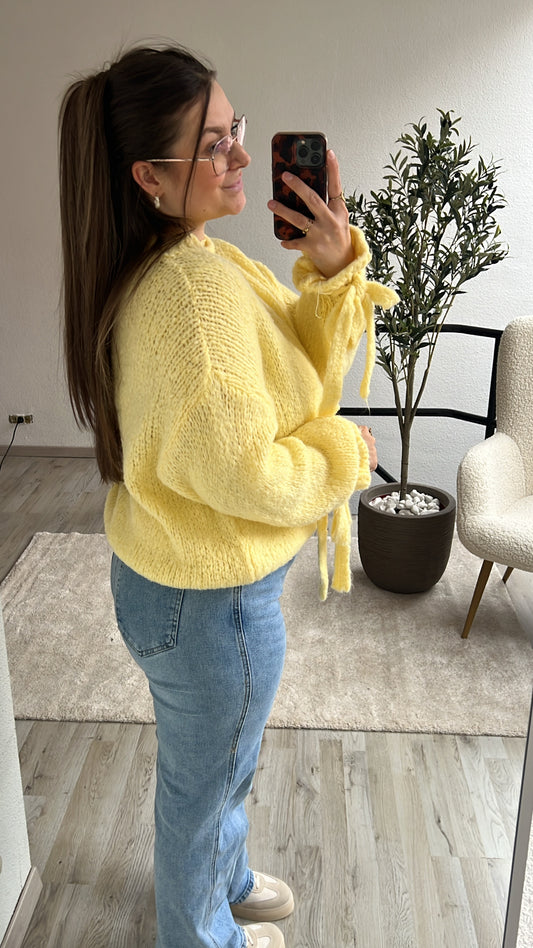 GELE KNIT STRIK MOUW