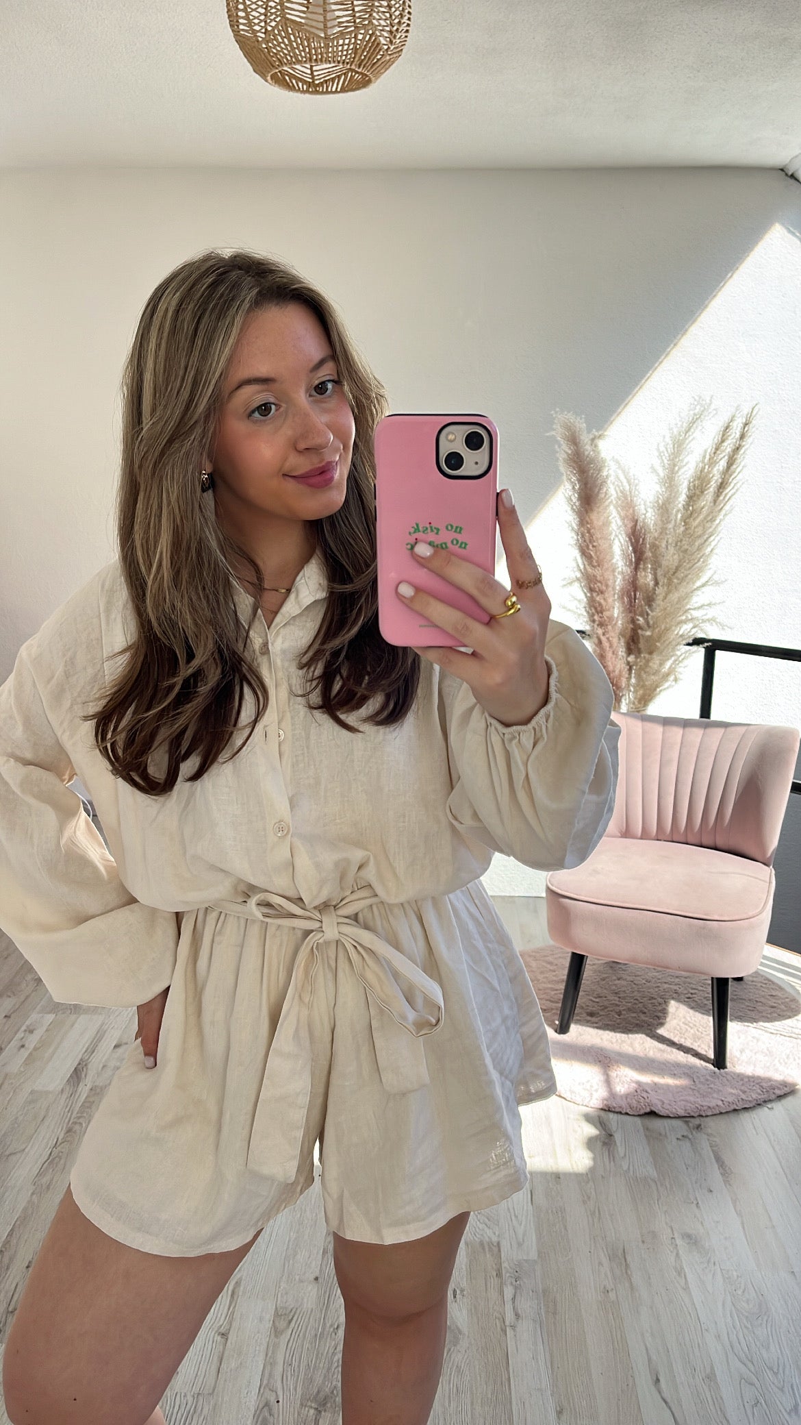 Beige playsuit
