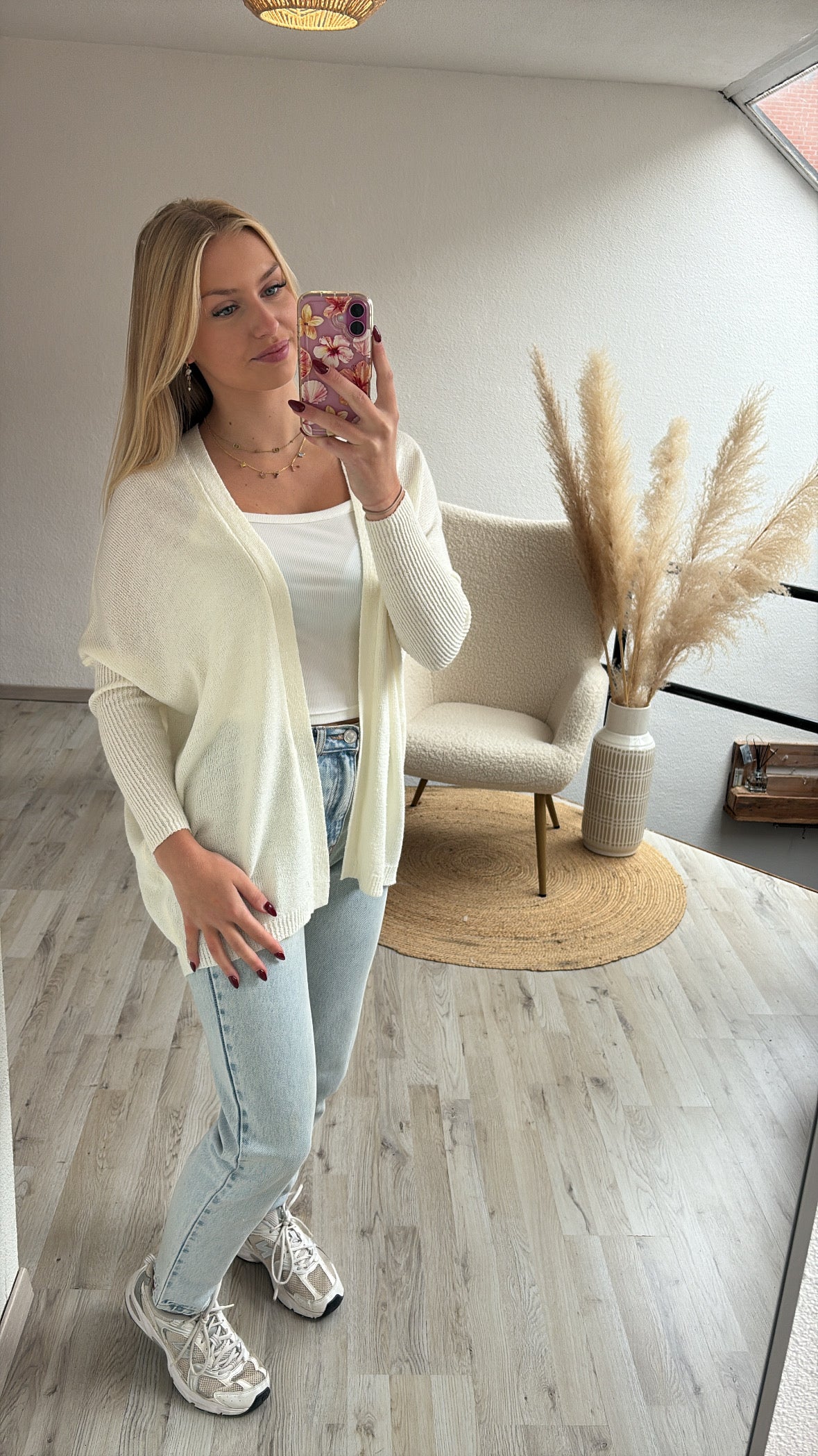 Witte cardigan