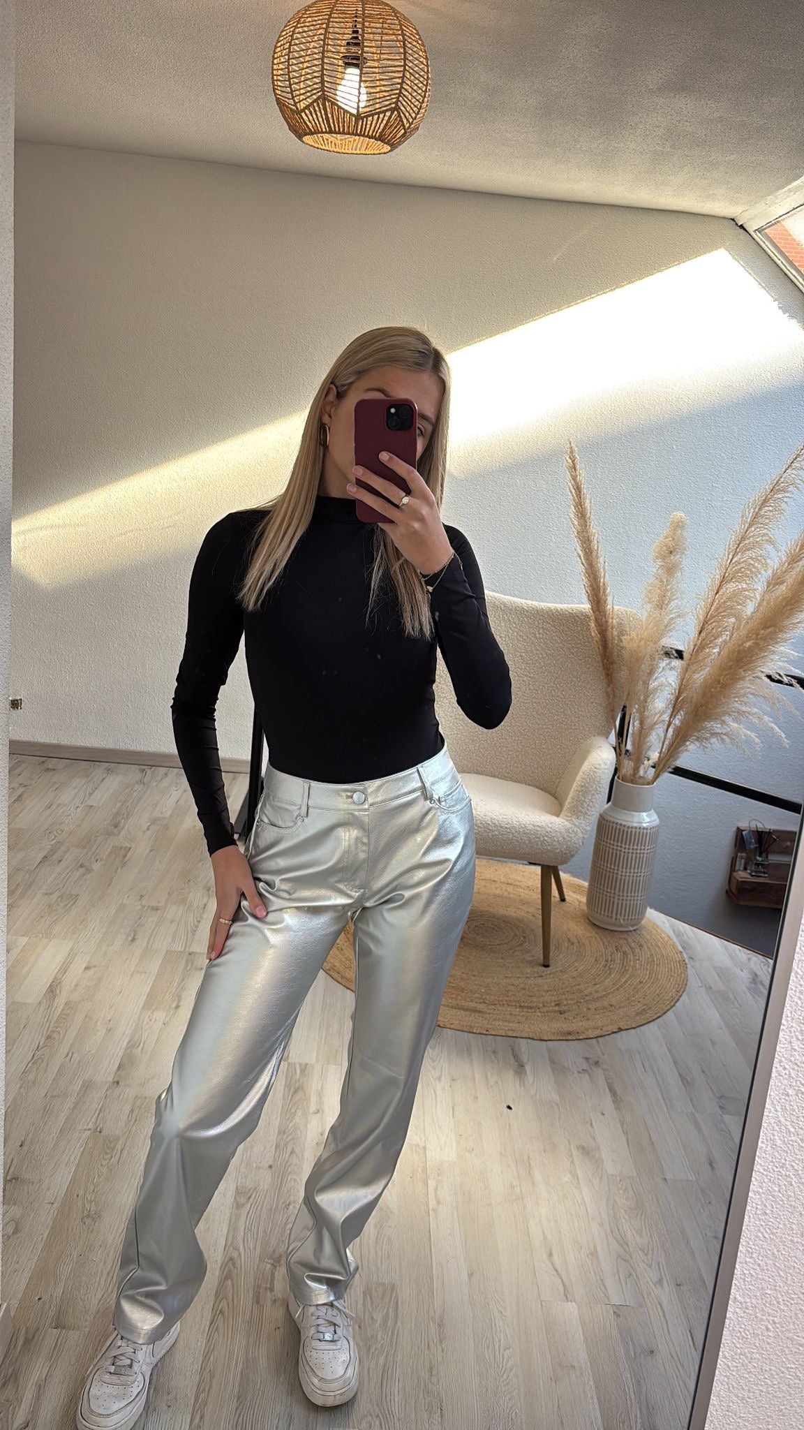 Metallic broek