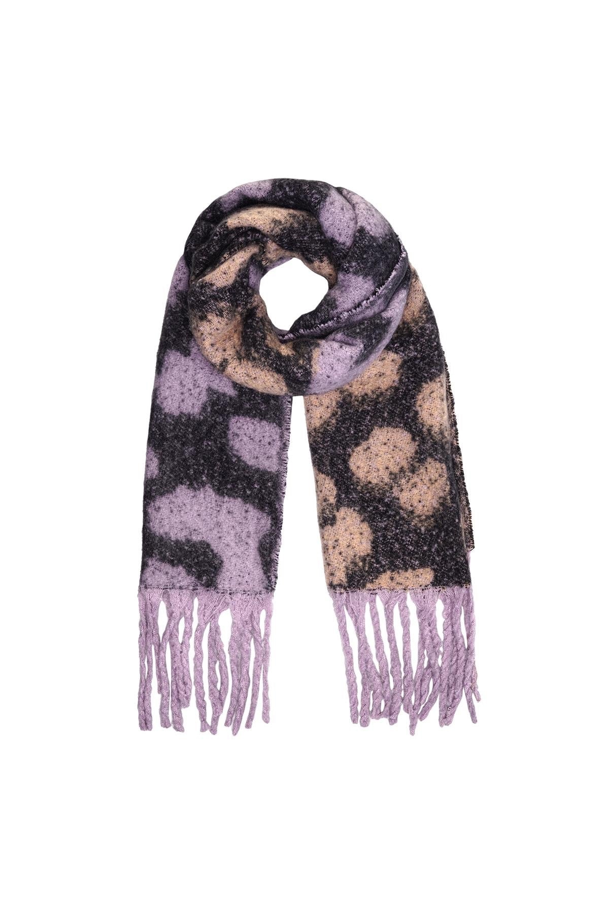 Wintersjaal leopard