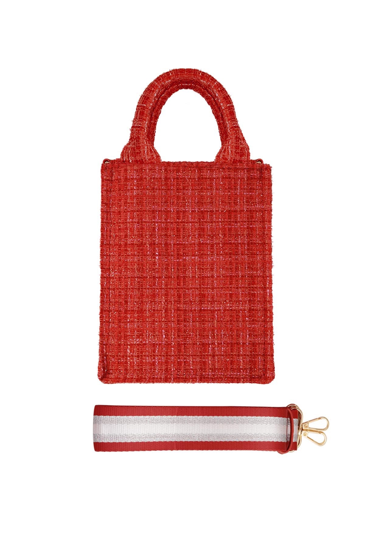 Tweed tas rood