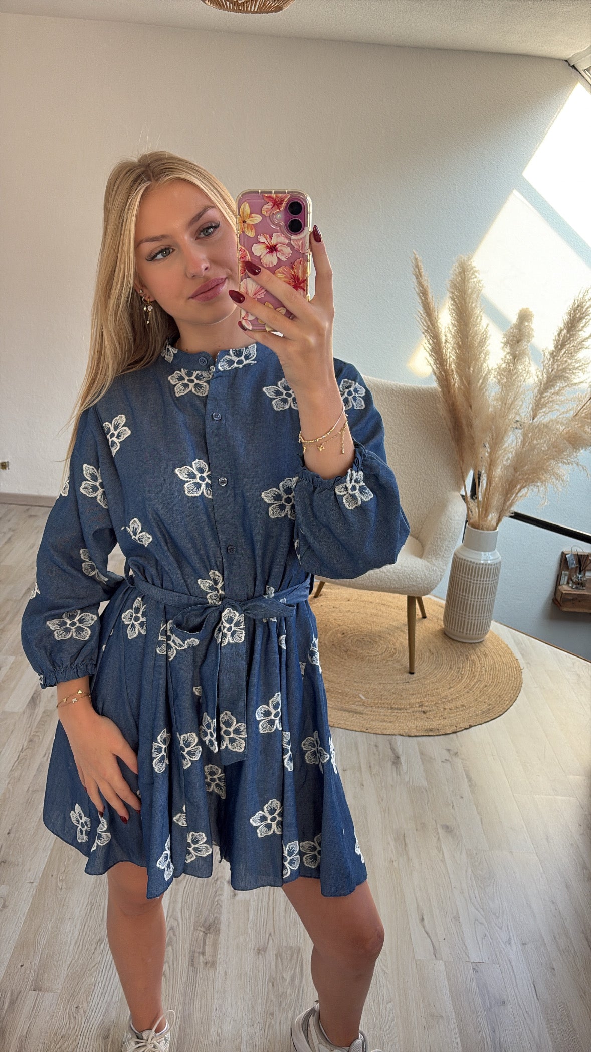 Flowy jurkje jeans