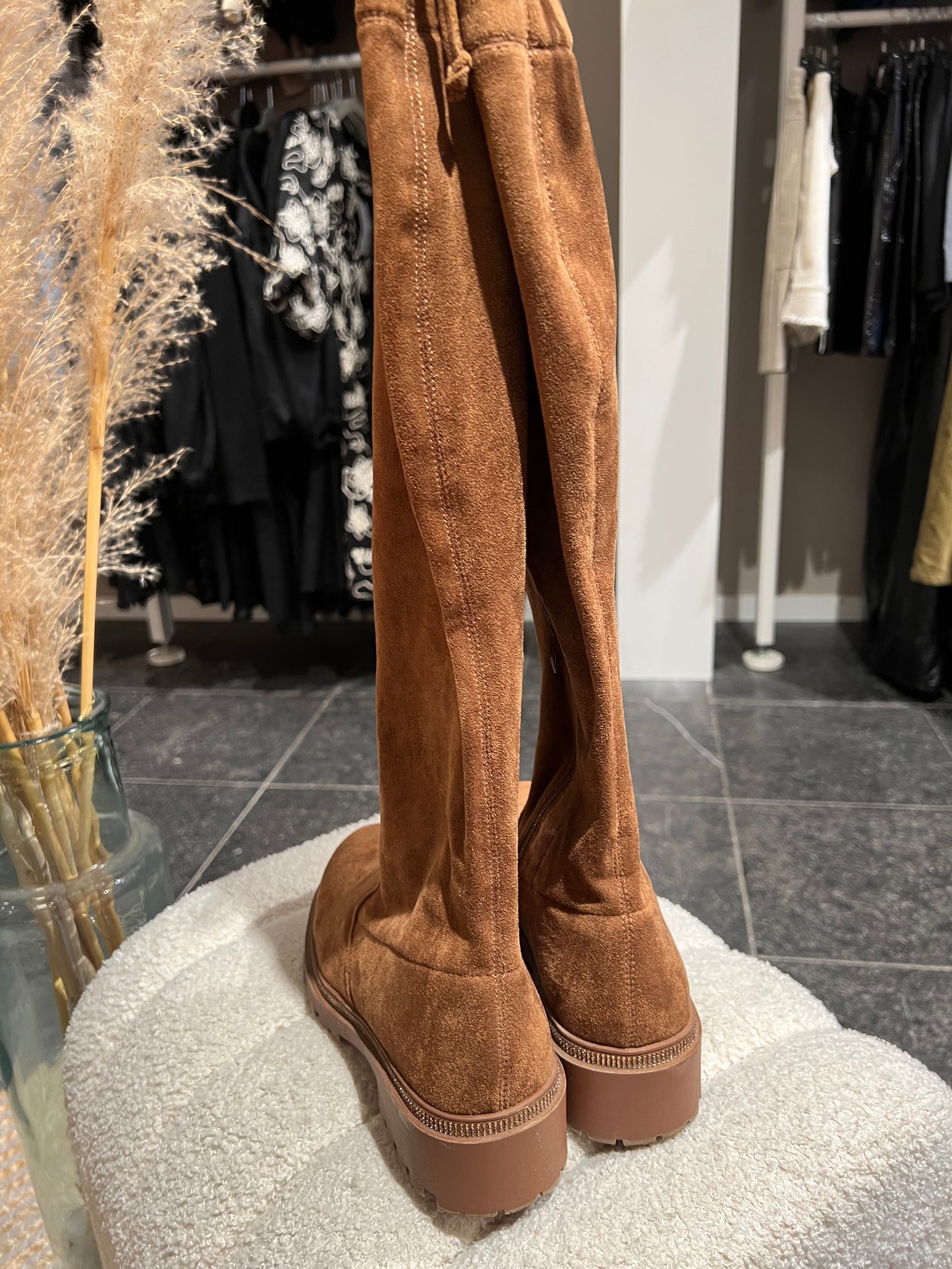 Overknee boots camel