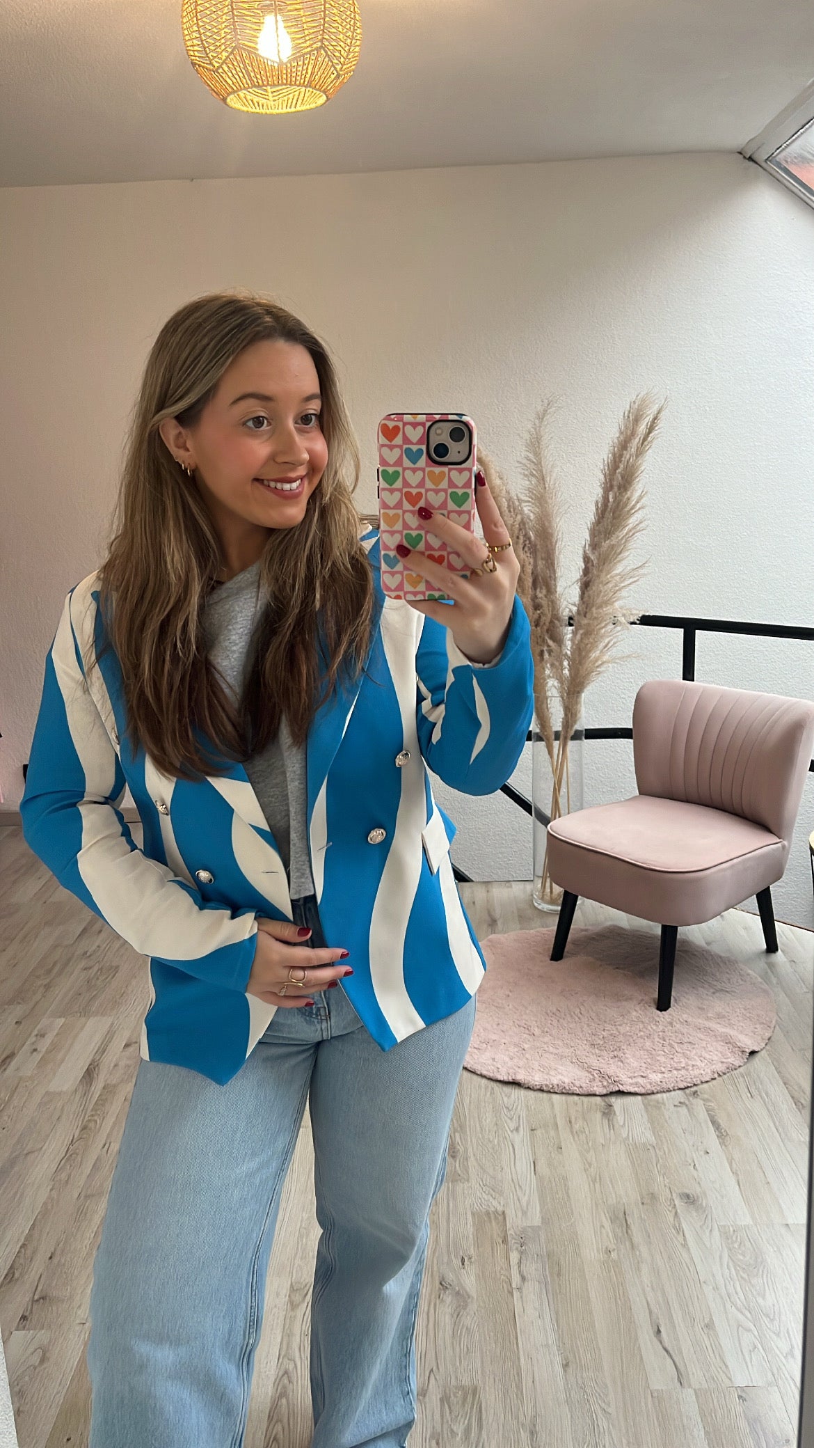 Printed blazer