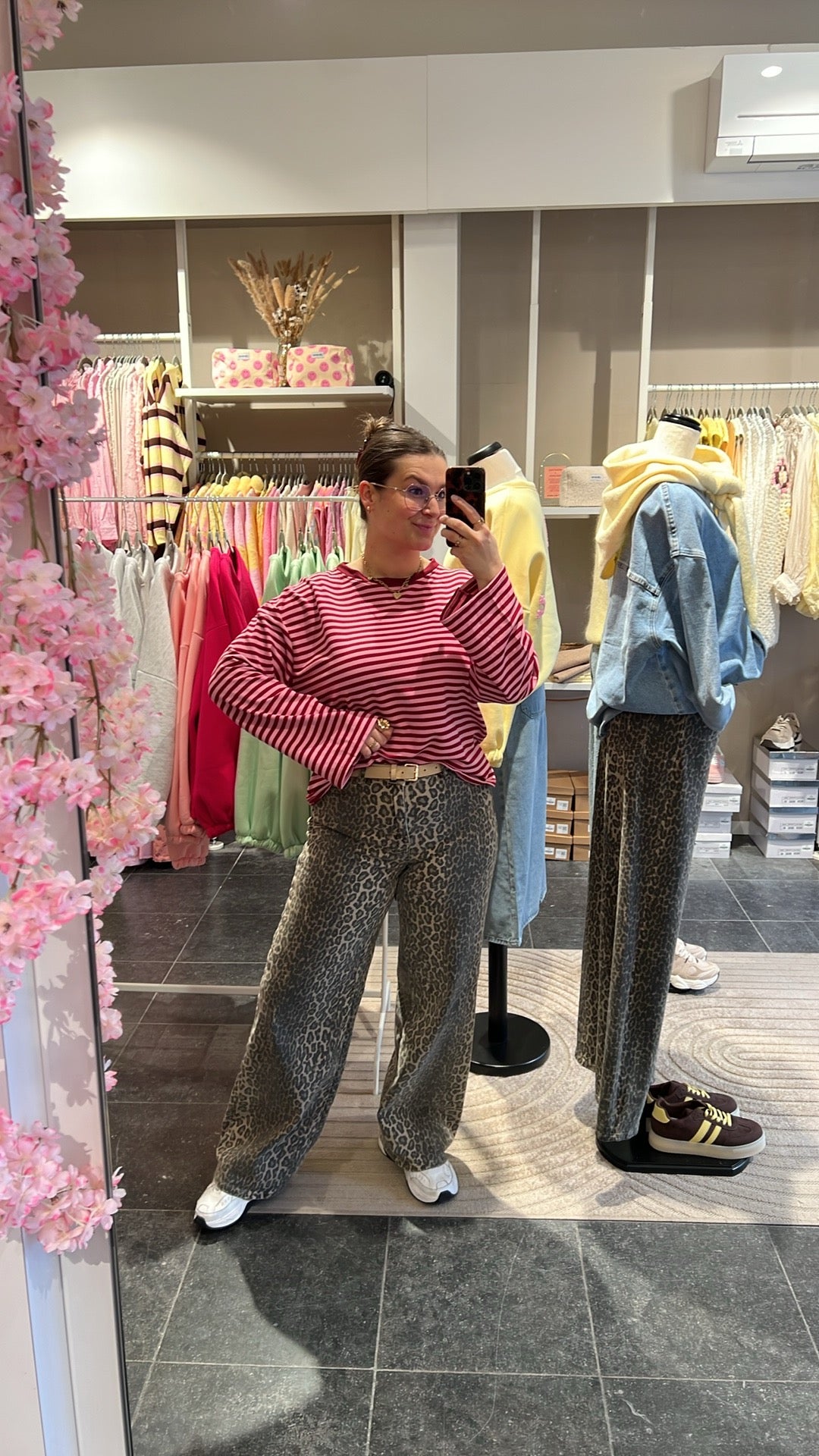 STRIPED LONGSLEEVE ROZE-BORDEAUX