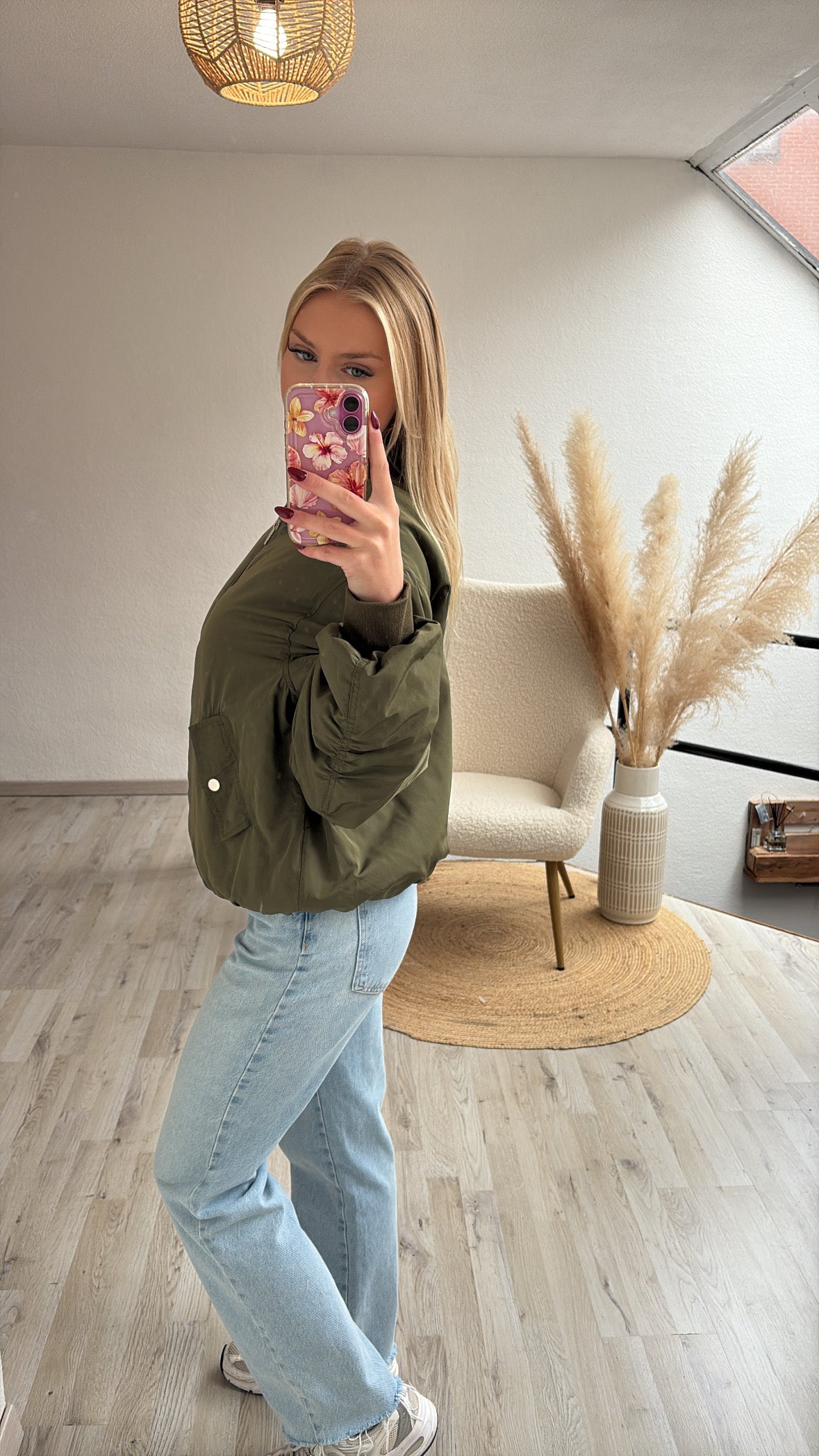 Khaki bomberjas