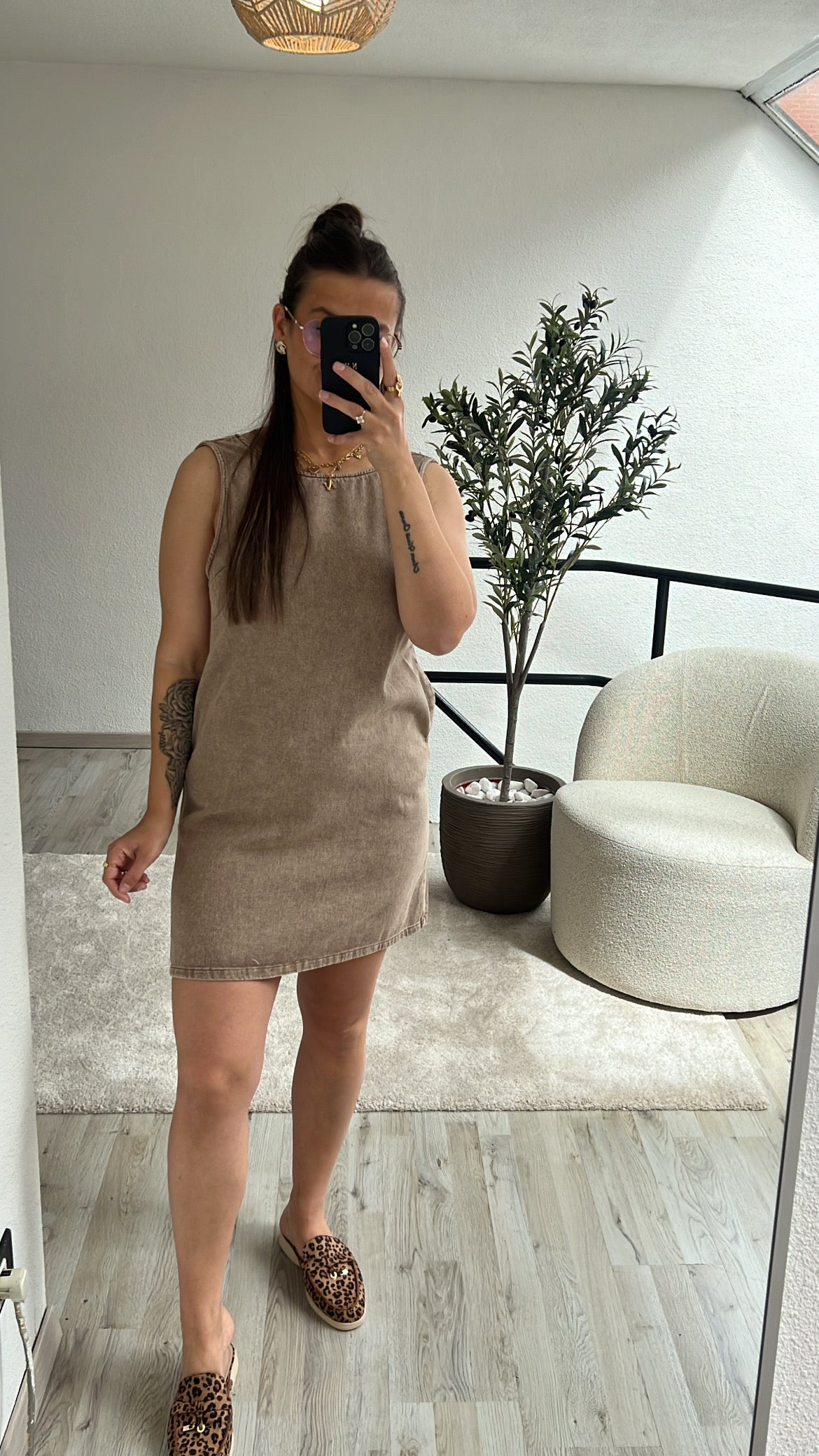 JEANSJURK BEIGE